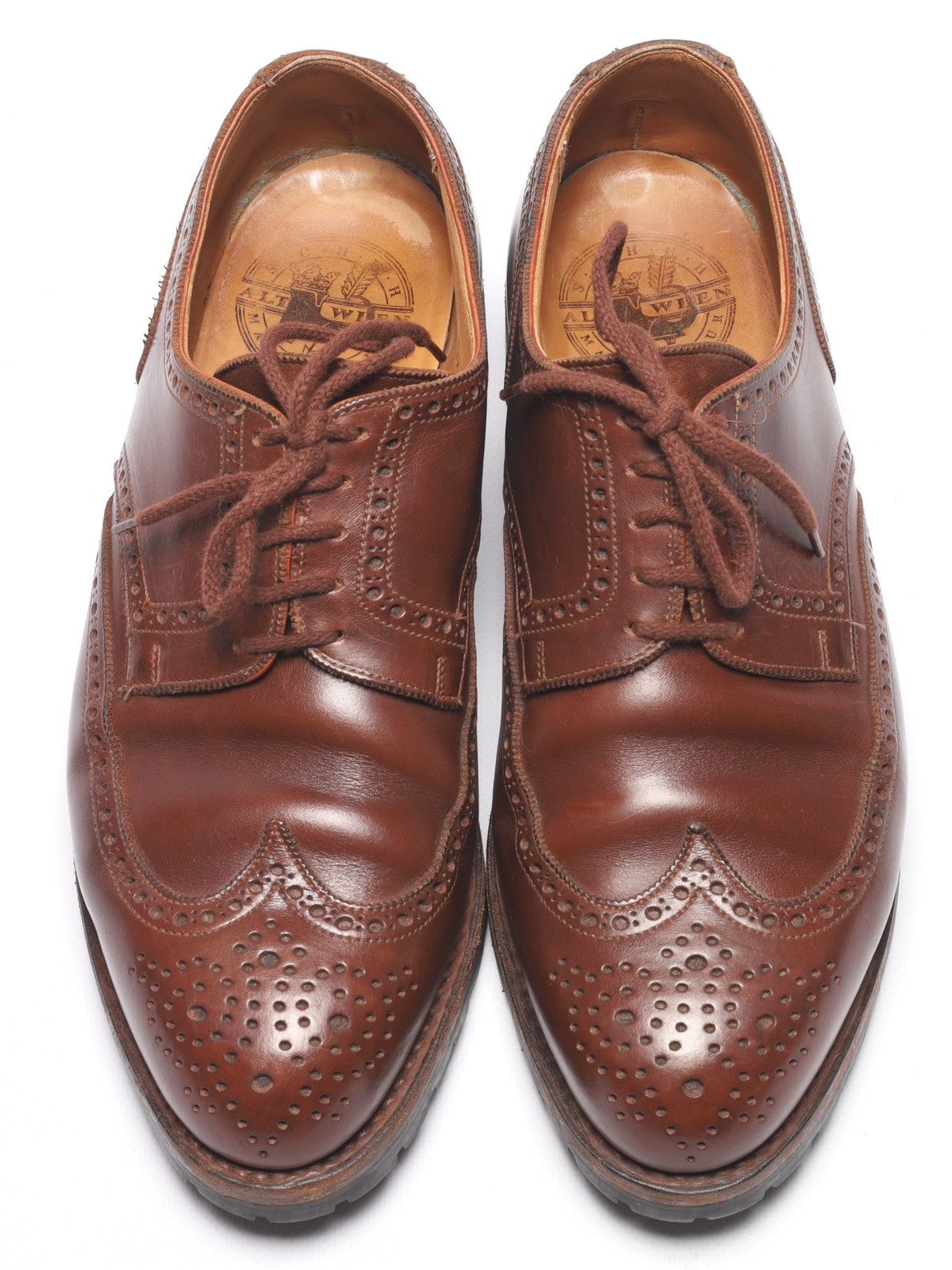 Crockett & Jones × Other UK Alt Wien by Crockett Jones Budapest Derby Leather Shoes Size US 10 / EU 43 - 16 Thumbnail