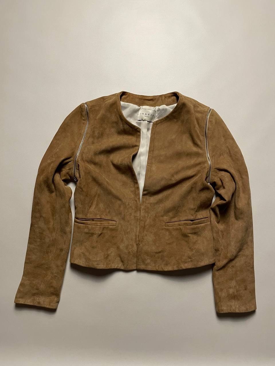 Sandro Sandro Paris Suede Leather Jacket/Vest Size 1 Size XS / US 0-2 / IT 36-38 - 1 Thumbnail