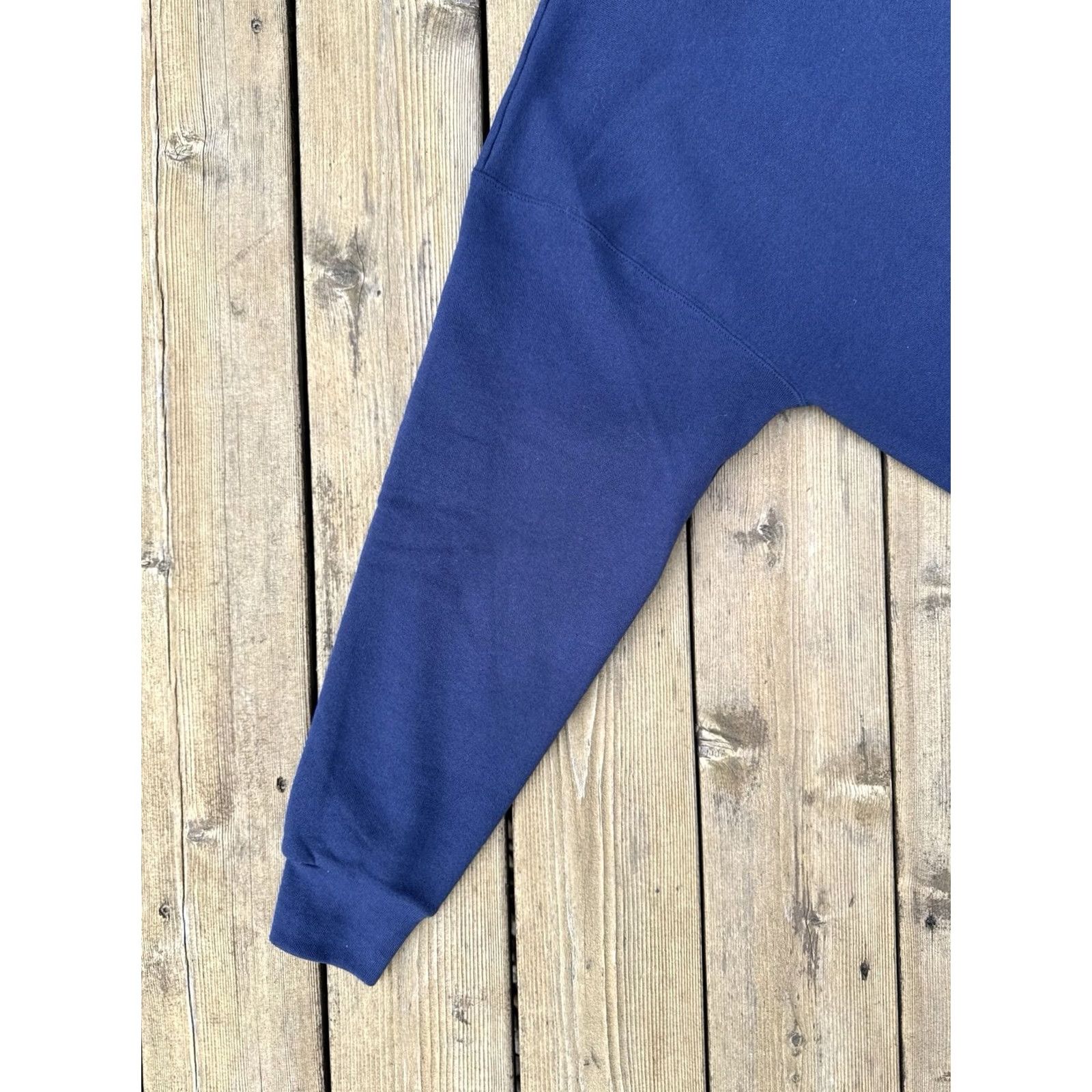 Fruit Of The Loom VINTAGE God Bless America Embroidered Sweatshirt Fruit of the Loom 90s Navy XL Mens Size US XL / EU 56 / 4 - 7 Thumbnail