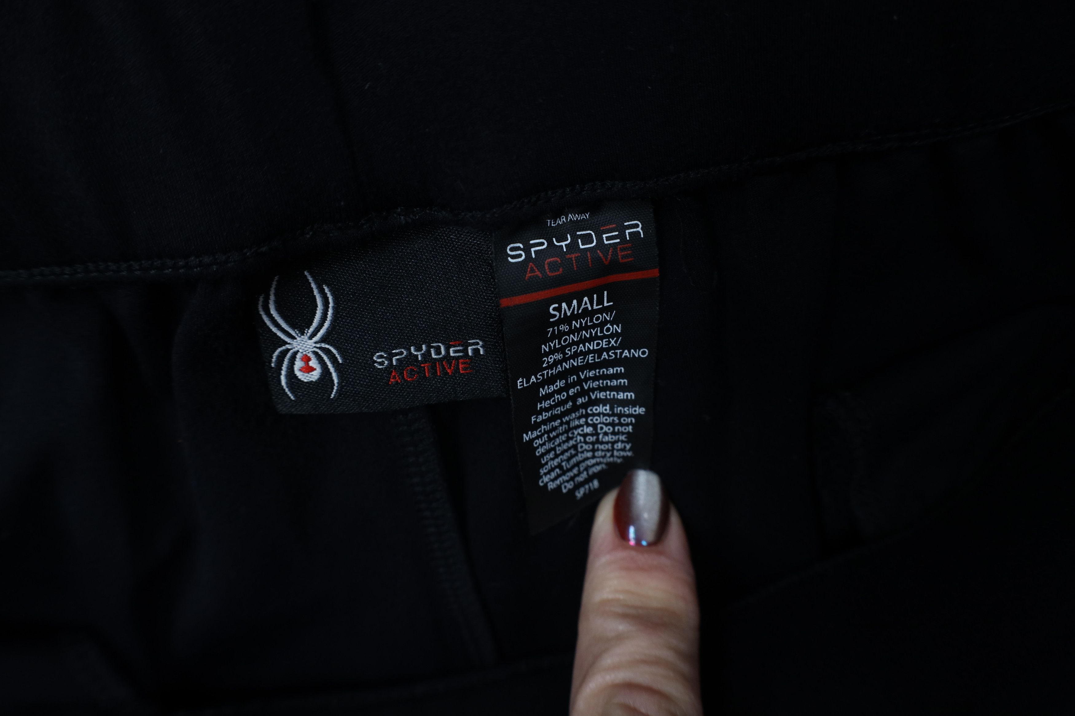 Spyder Spyder Active Tapered Leg Running Jogging Gym Pants Black Size US 32 / EU 48 - 6 Thumbnail