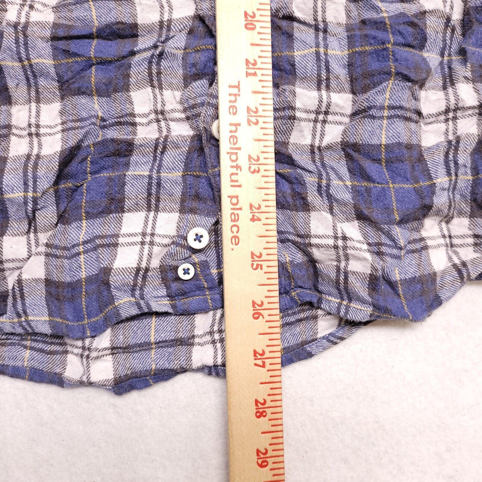 Cherokee Cherokee Tartan Flannel Button Shirt Mens Size XL Blue White Size US XL / EU 56 / 4 - 8 Thumbnail