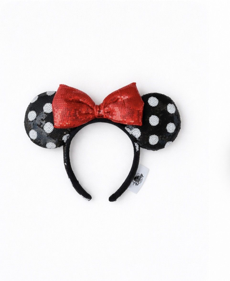 Disney Sequined Minnie Mouse Ears Size ONE SIZE - 1 Thumbnail