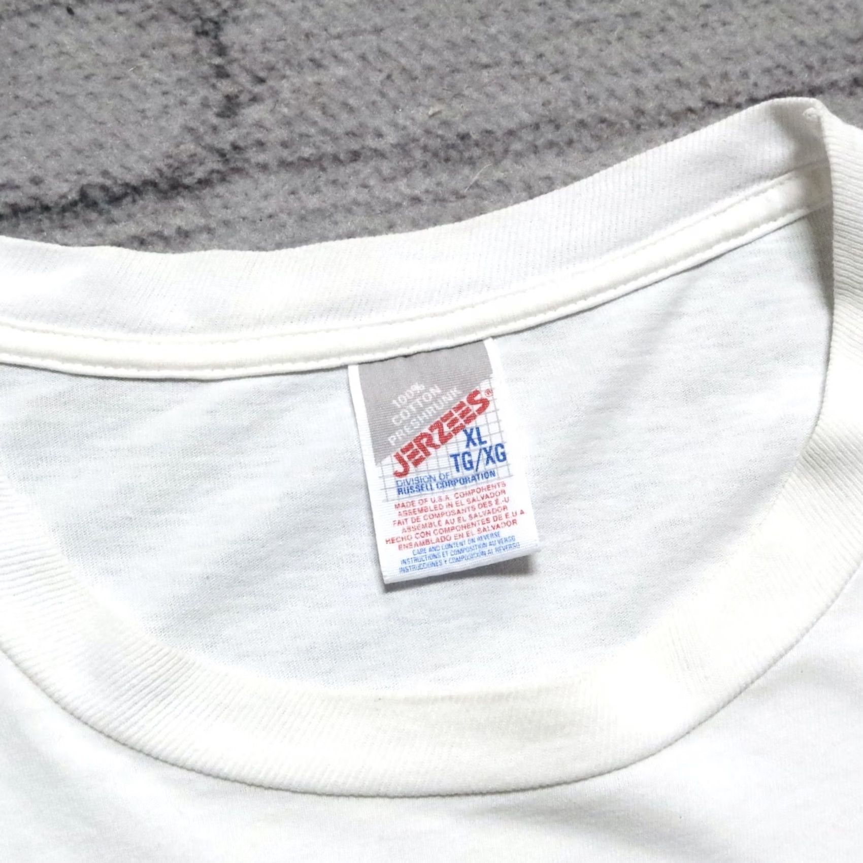 Jerzees Vintage Star Wars Episode 1 Racer Video Game Shirt XL White Mens Shirt Size US XL / EU 56 / 4 - 6 Thumbnail
