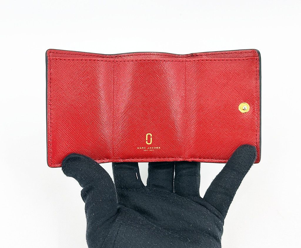 Marc Jacobs MARC JACOBS trifold leather minimalist wallet 2 tone Size ONE SIZE - 2 Thumbnail