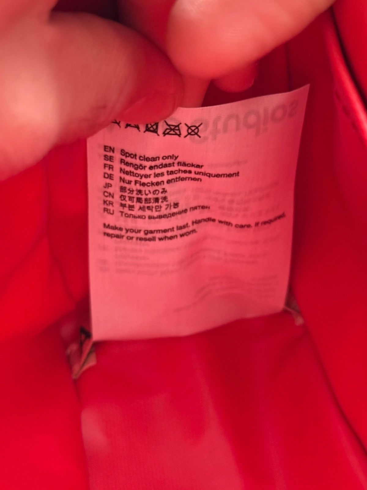 Acne Studios Ripstop Water Resistant Red Crossbody Bag Size ONE SIZE - 7 Thumbnail