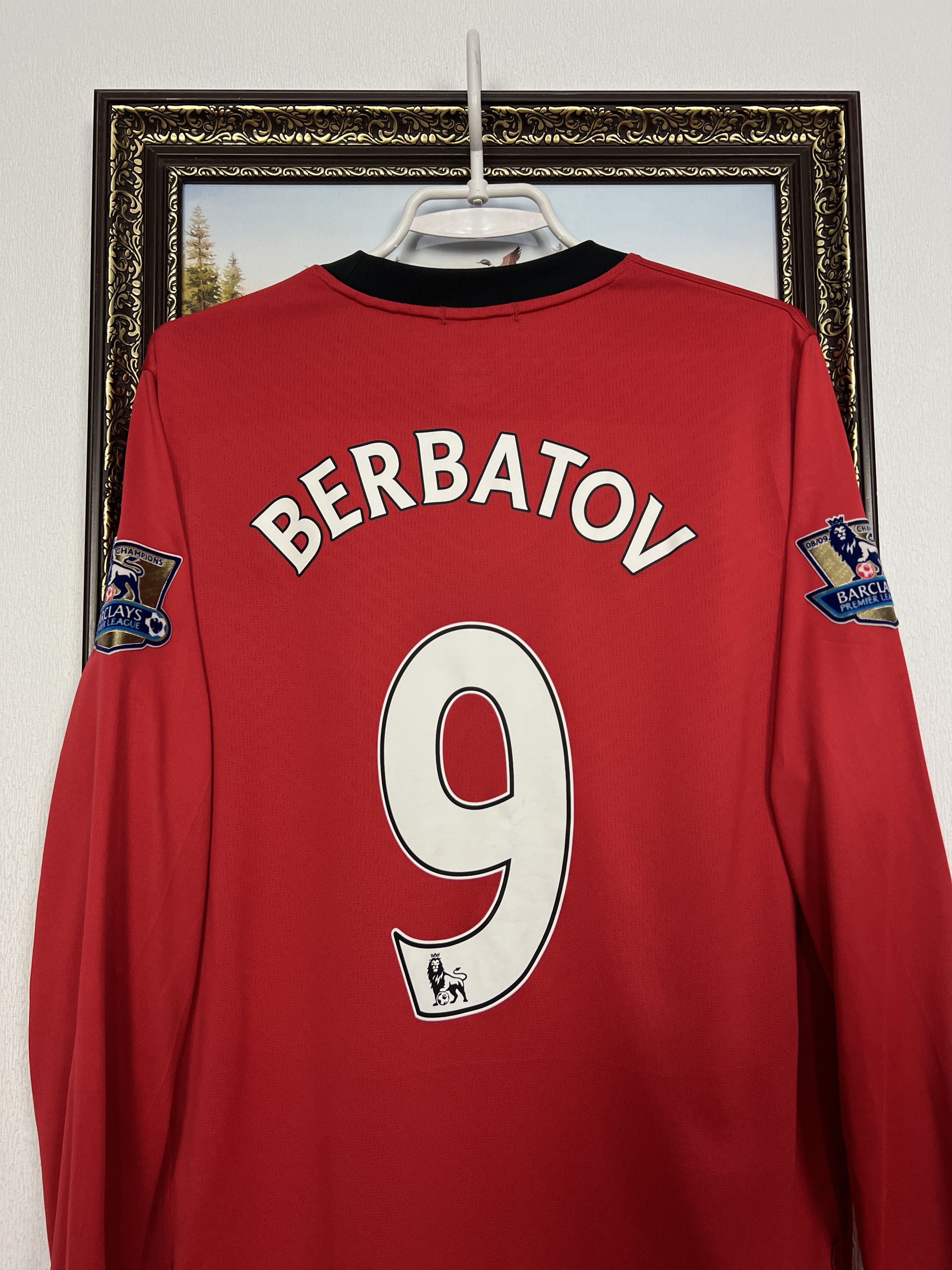 Nike Manchester United football shirt Berbatov Long Sleeve Jersey Size US M / EU 48-50 / 2 - 2 Thumbnail