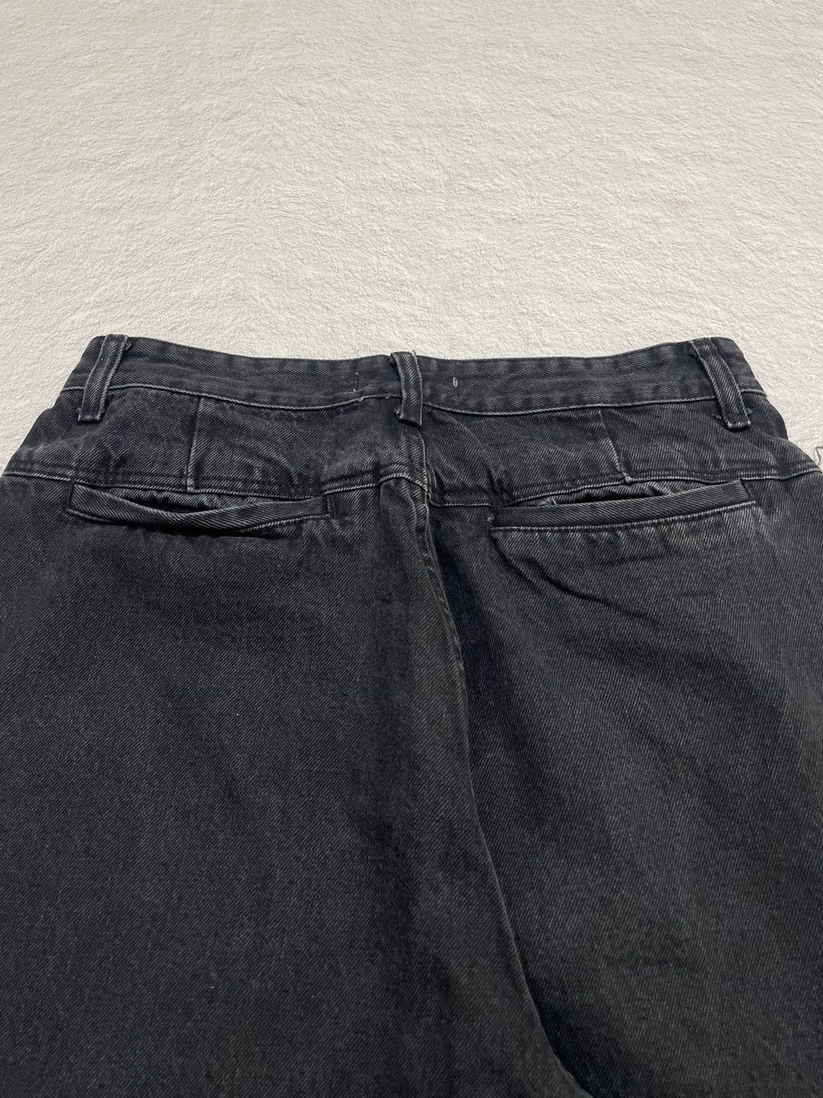 If Six Was Nine 2000s Lagrange Baggy Black Jeans Size US 30 / EU 46 - 6 Thumbnail