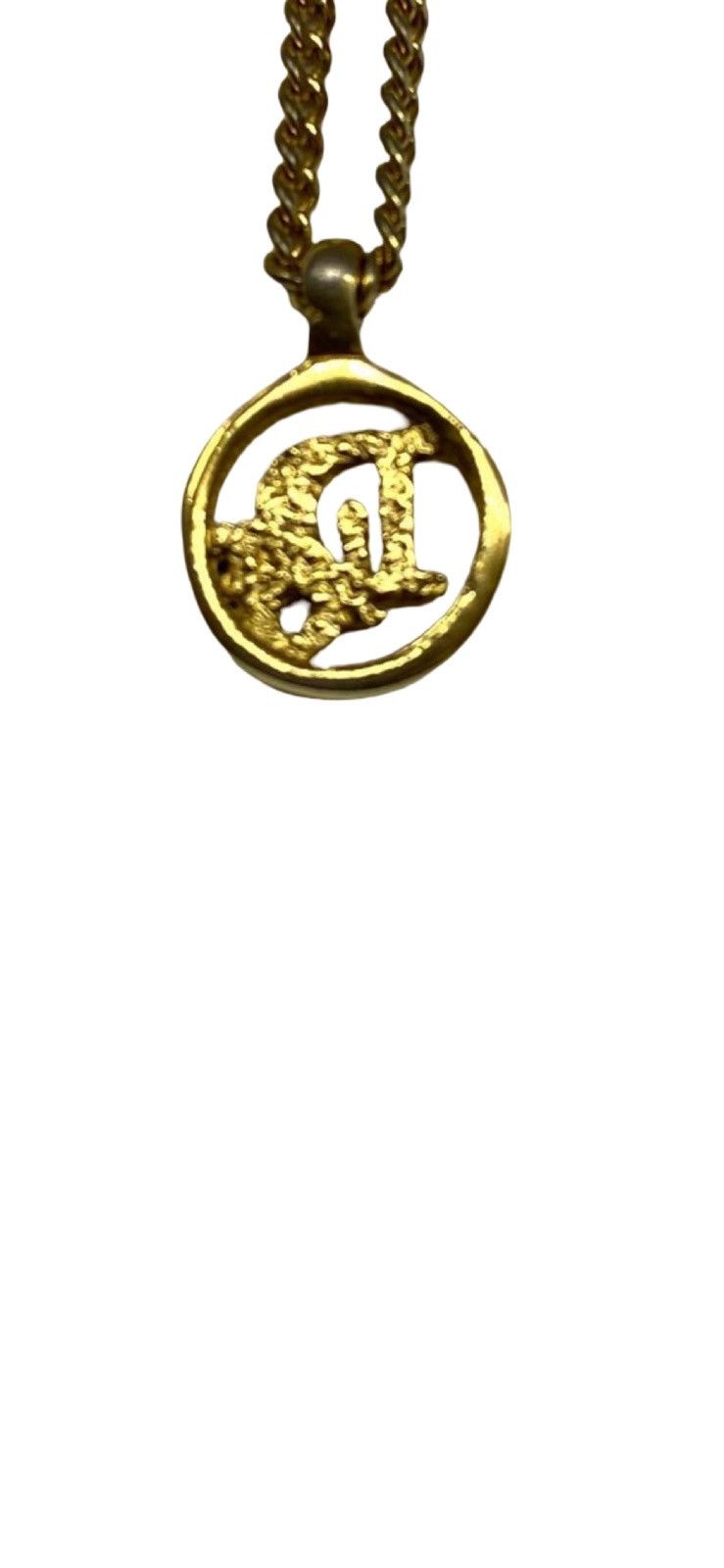 Dior Christian Dior Vintage Circular "Dior" Logo Necklace Size ONE SIZE - 8 Thumbnail
