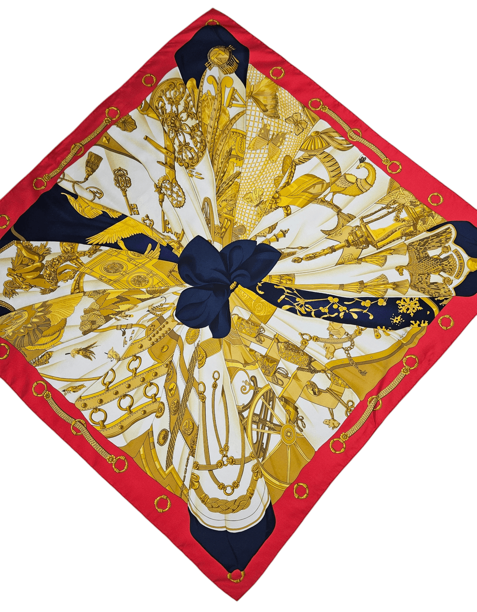 Hermes Hermes Soleil de Soie By Cathy Latham Silk Scarf Size ONE SIZE - 2 Thumbnail