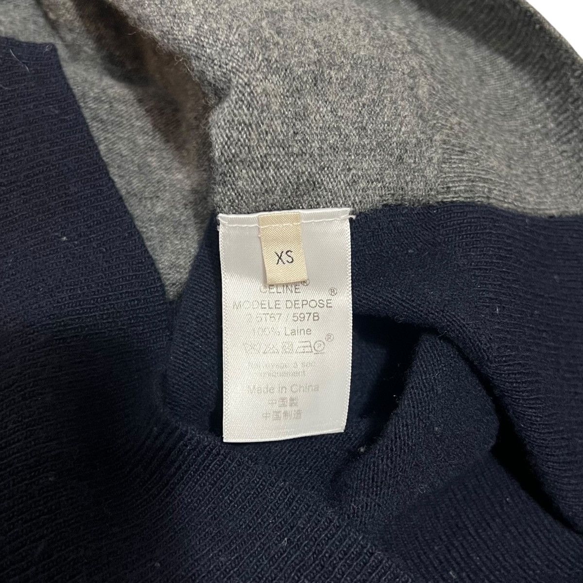 Celine CELINE Phoebe Philo Signature Two-Tone Cardigan Size US XS / EU 42 / 0 - 7 Thumbnail