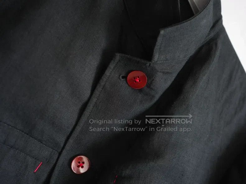 Yohji Yamamoto YOHJI YAMAMOTO Red Thread Linen Jacket Size US M / EU 48-50 / 2 - 8 Thumbnail