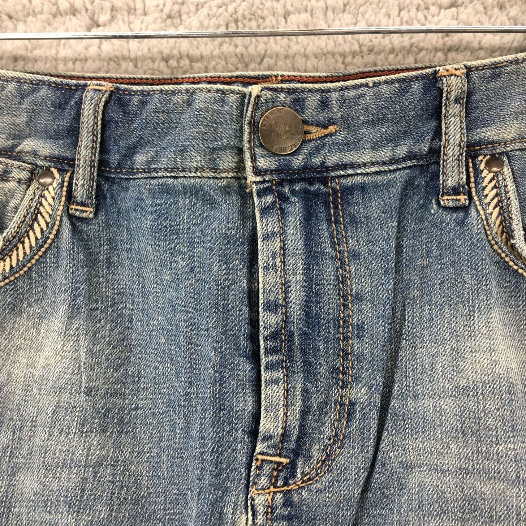 Eddie Bauer Eddie Bauer Denim Skirt Womens 12 Blue Pencil Straight Zip Fly Cotton Blend Skirt Womens 12 Blue Pencil Straight Zip Fly Cotton Blend Size 34" / US 12 / IT 48 - 2 Thumbnail