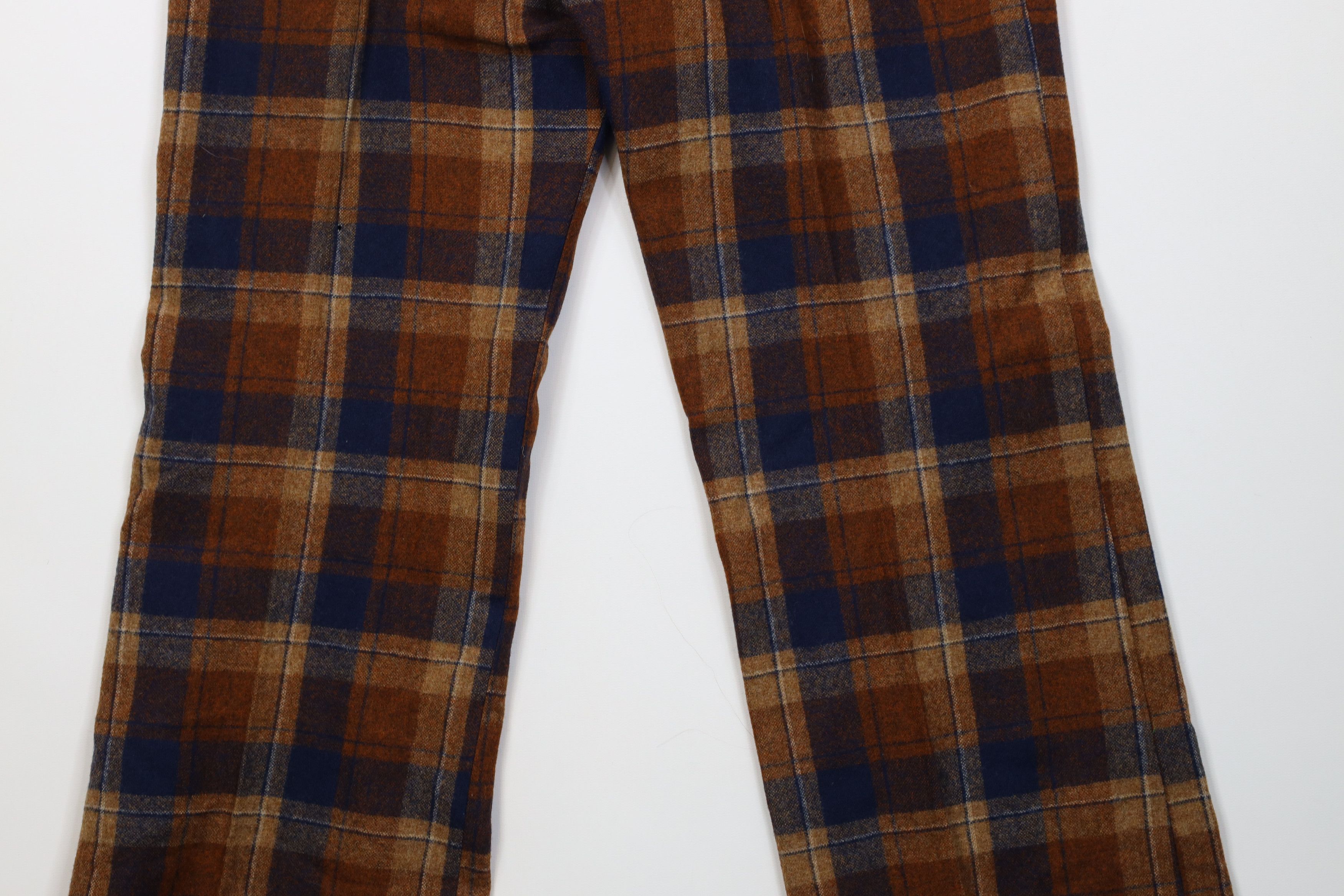 Vintage Vintage 60s Streetwear Bell Bottoms Pants Plaid USA Size 26" / US 2 / IT 38 - 12 Thumbnail