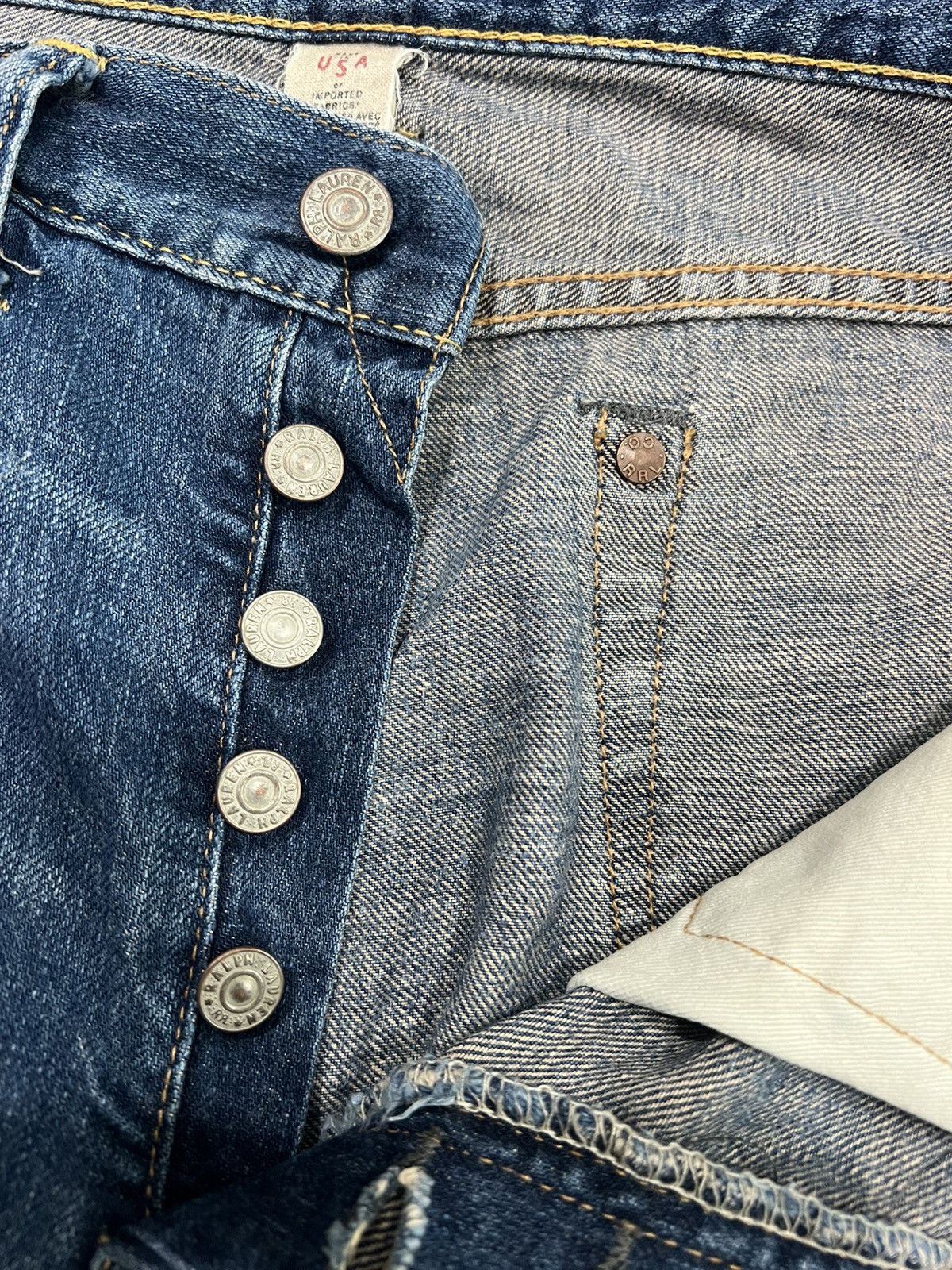 RRL Ralph Lauren Polo Raplh Lauren Double RRL Slim Selvedge Jeans Size US 33 - 13 Thumbnail