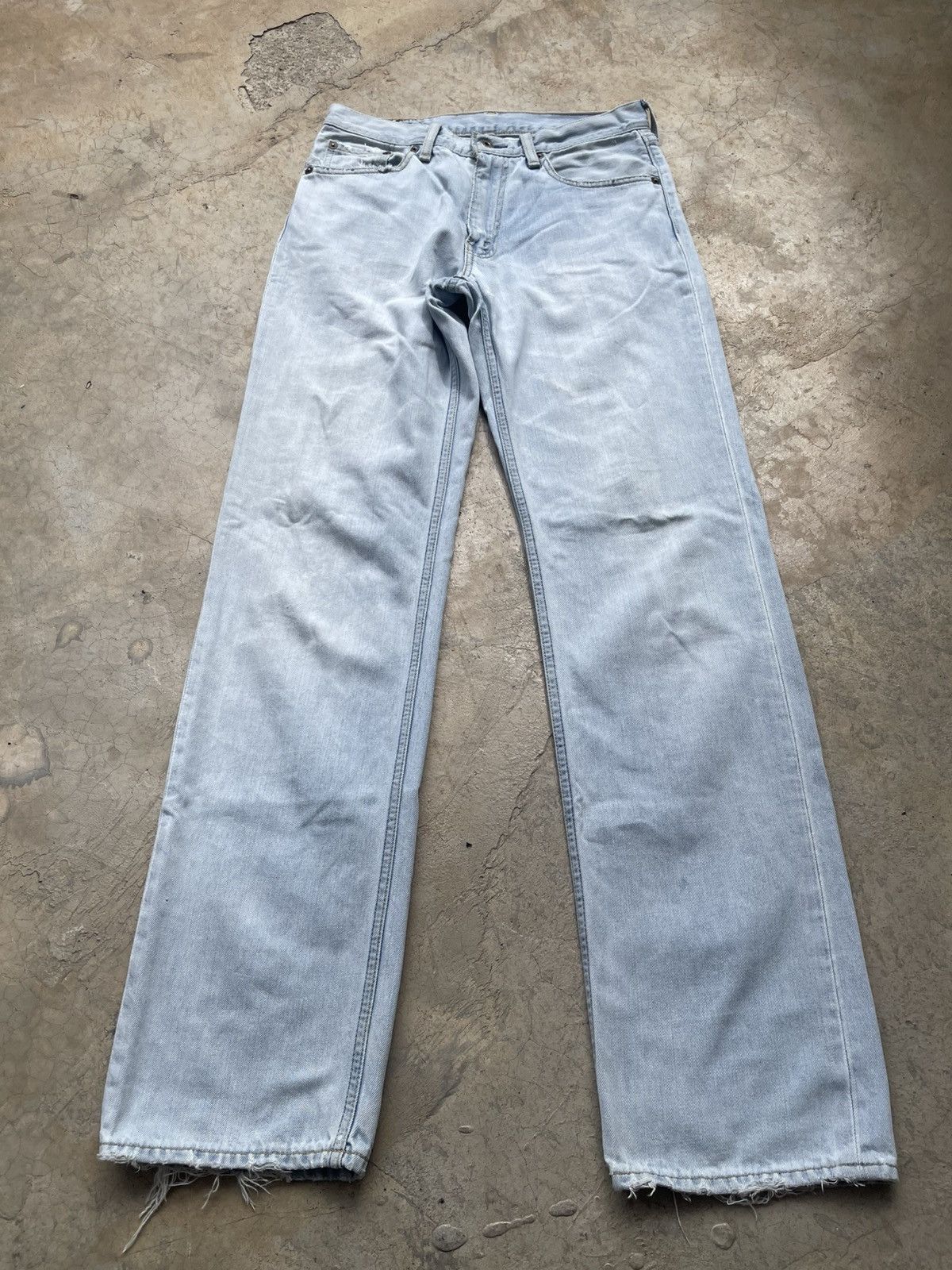 Levi's Vintage Levi’s 502 Light Wash Thrashed Distressed Denim Size US 30 / EU 46 - 1 Thumbnail