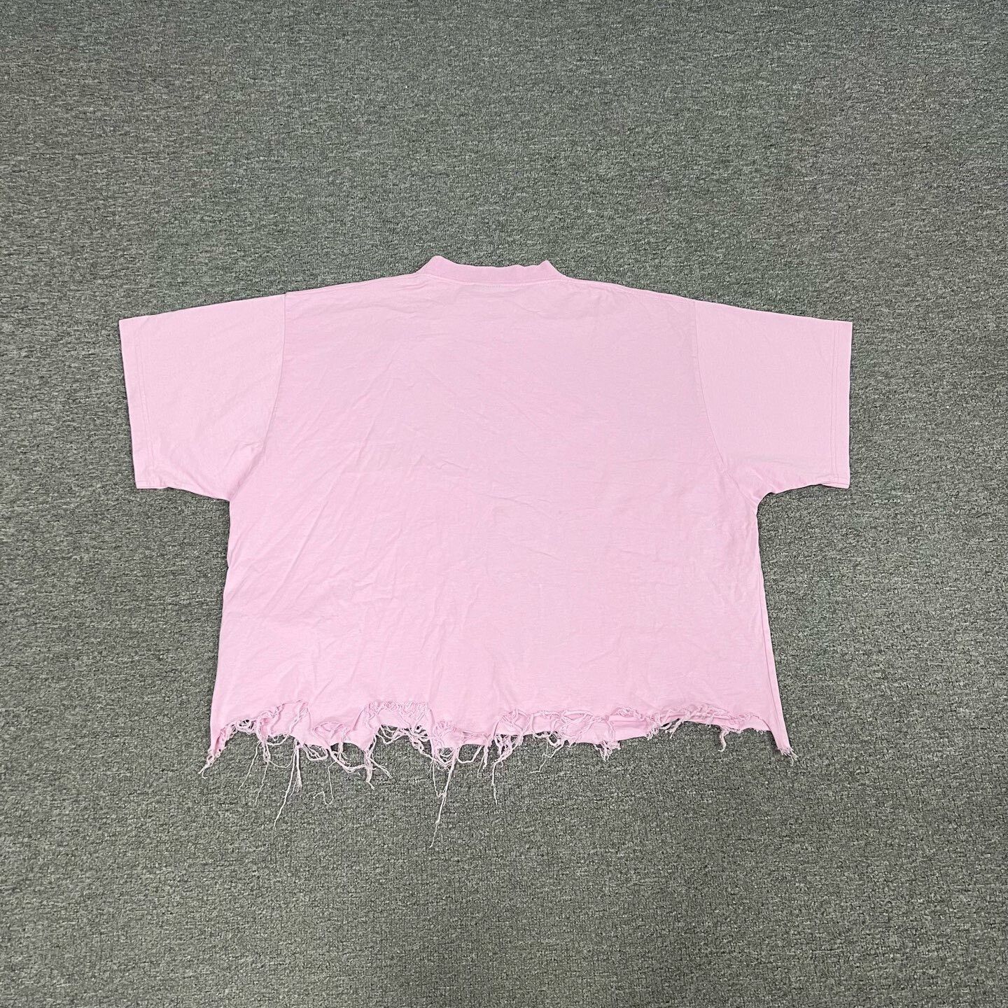 Balenciaga balenciaga distressed logo short-sleeve top Size US L / EU 52-54 / 3 - 2 Thumbnail
