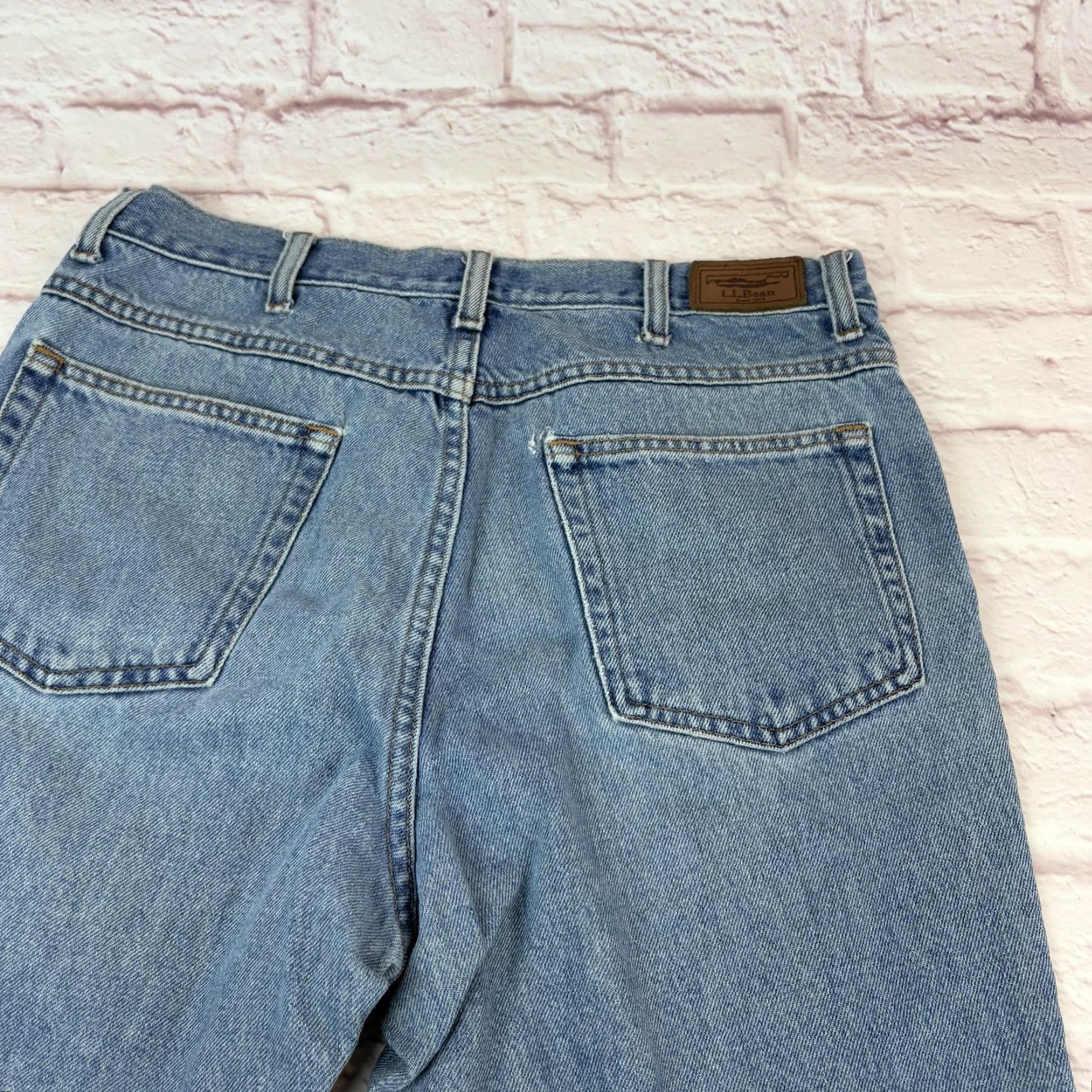 Vintage L.L.Bean Jeans Mens 32x27 Blue Classic Fit 100% Cotton Denim Pants Straight Leg Size US 32 / EU 48 - 5 Thumbnail