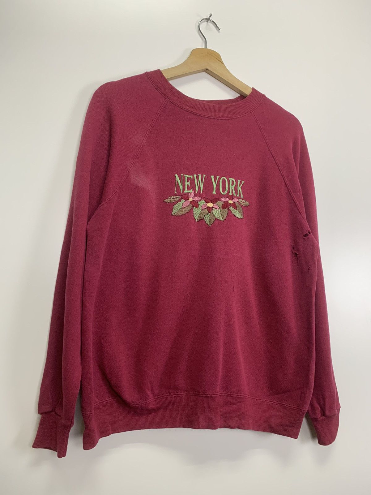 Vintage Vintage 80s New York Sweater Size US S / EU 44-46 / 1 - 3 Thumbnail