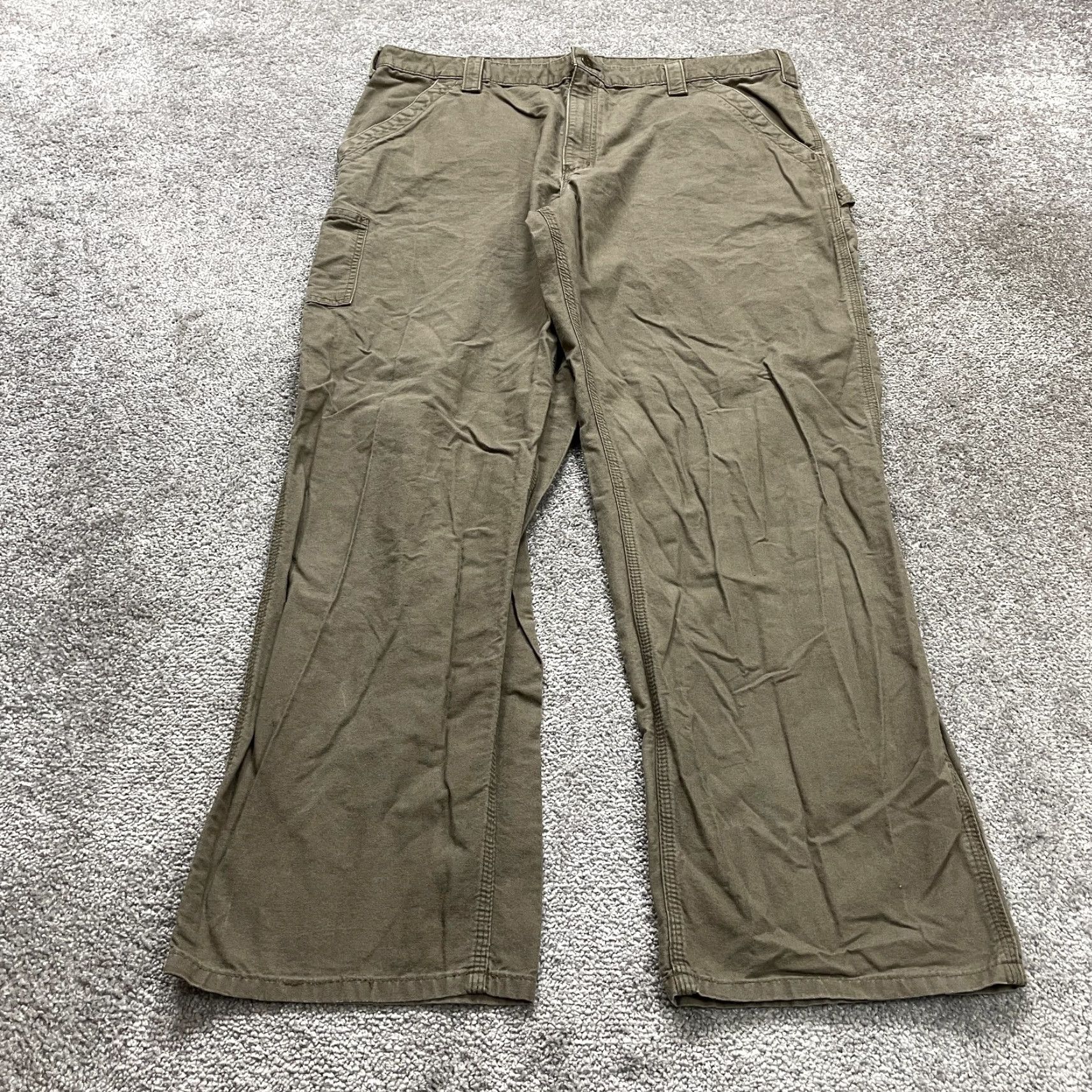 Carhartt Carhartt Carpenter Pants Mens 41x31 Green Straight Leg Cotton Workwear Outdoor Size US 41 - 2 Thumbnail