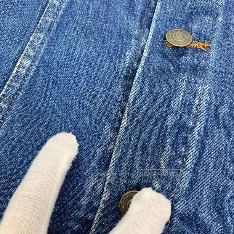 Gucci Gucci Dark blue elf cat embroidery washed old cotton lapel Size US S / EU 44-46 / 1 - 9 Thumbnail