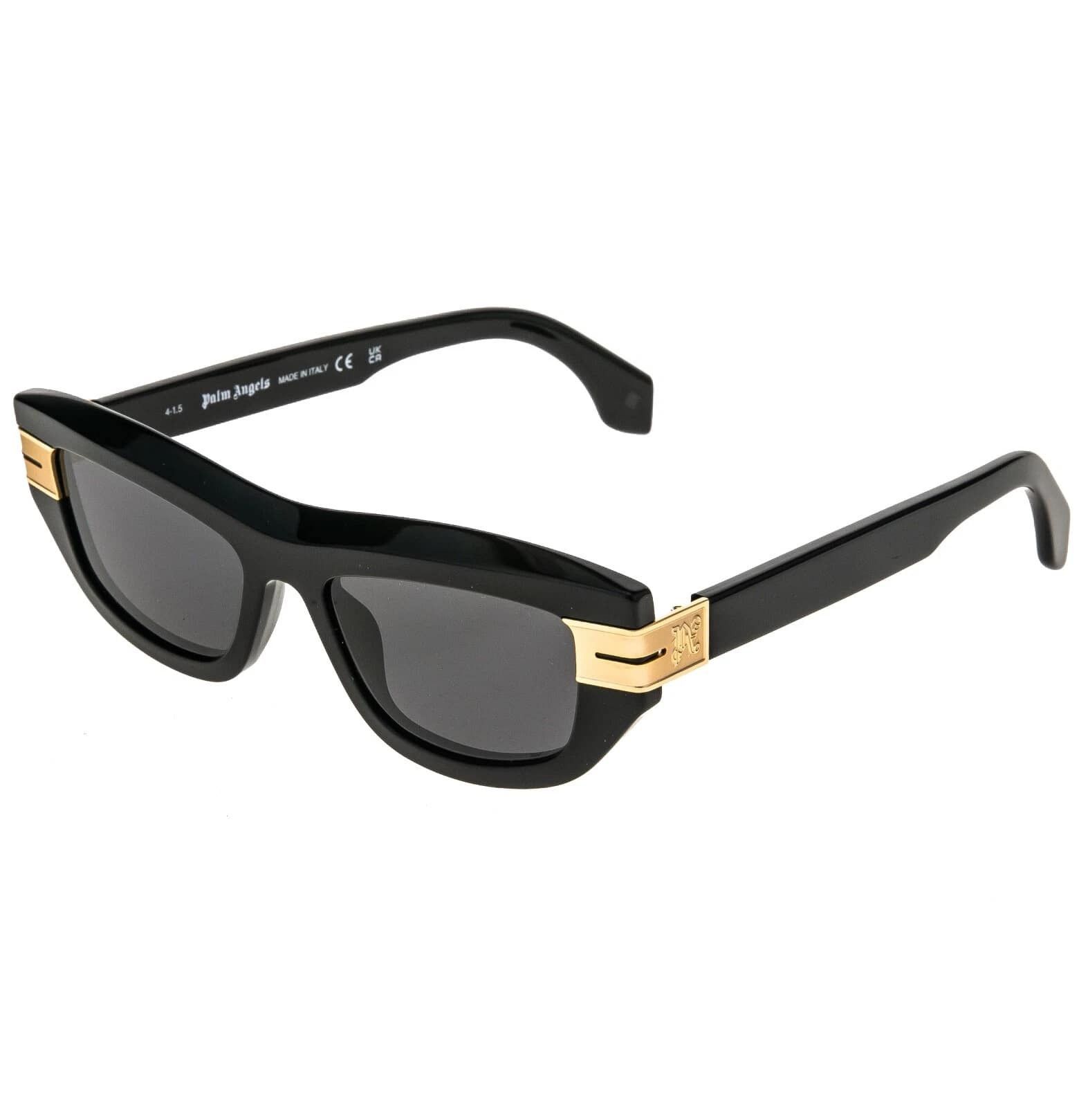 Palm Angels PALM ANGELS PERI10E 10E CLAIRE Black Geometric Sunglass Size ONE SIZE - 8 Thumbnail