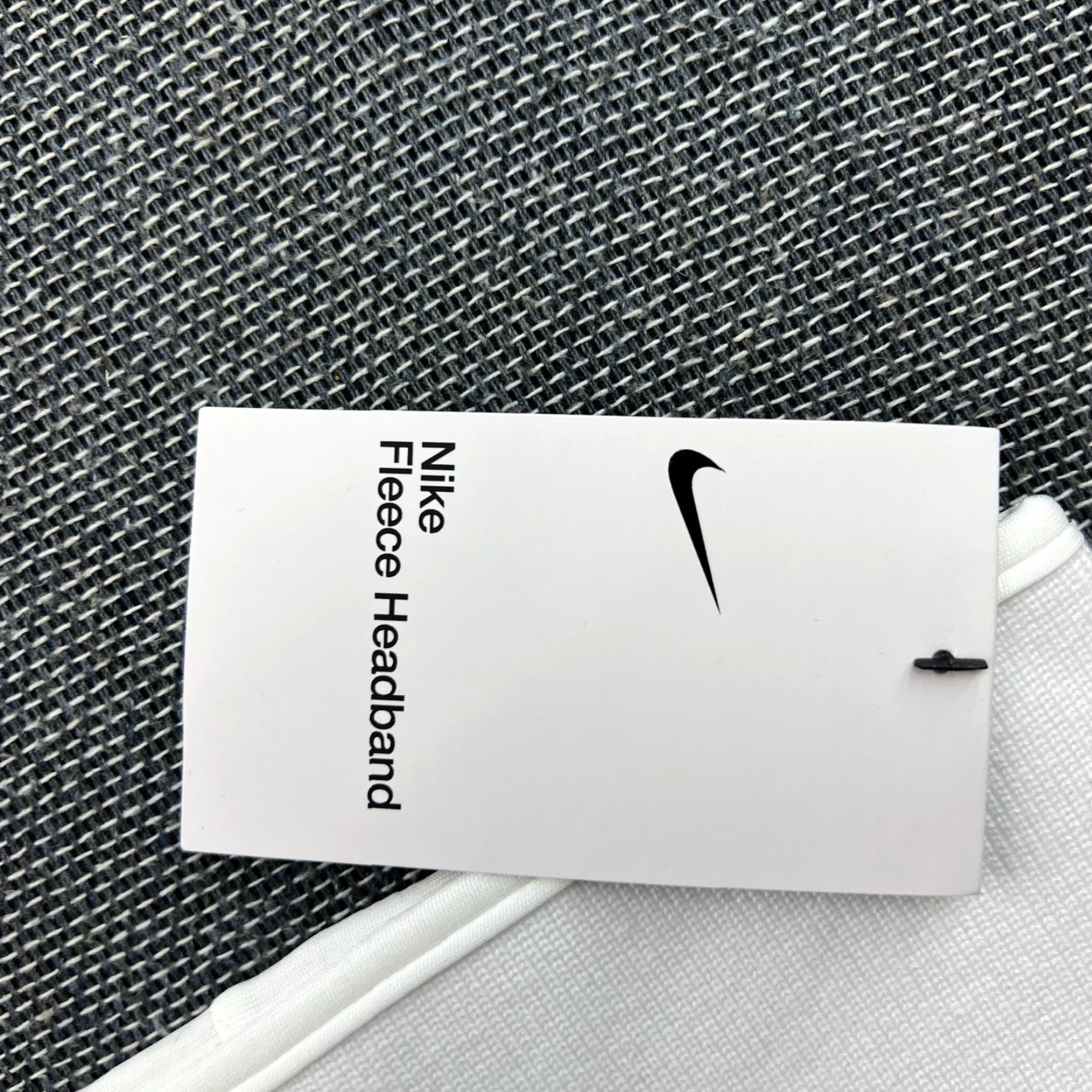 Nike Nike Headband Shirt One Size White Blue Lined Swoosh Running Tennis Unisex Adults Mens Womens Size ONE SIZE - 3 Thumbnail
