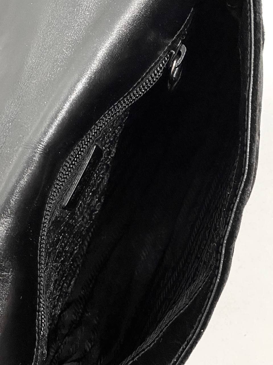 Prada Prada Velvet Leather Black Shoulder Hand Bag Vintage Y2K Size ONE SIZE - 9 Thumbnail