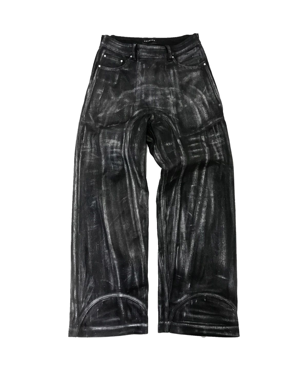 image of Avant Garde Reveuse Baggy Jeans in Black, Men's (Size 36)