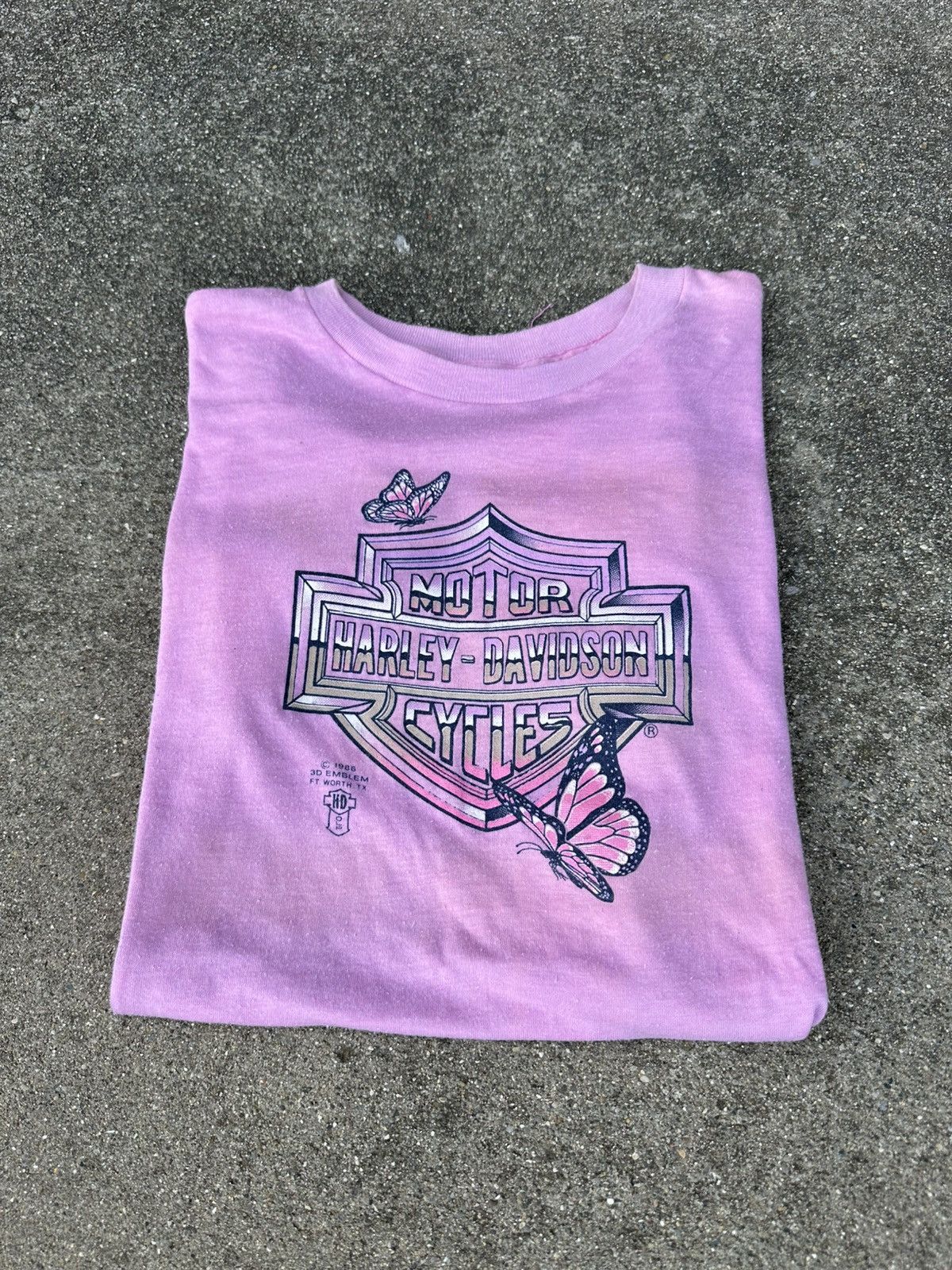 Harley Davidson Vintage Chrome Harley Davidson 3D Emblem Women’s T Shirt Size M / US 6-8 / IT 42-44 - 1 Thumbnail