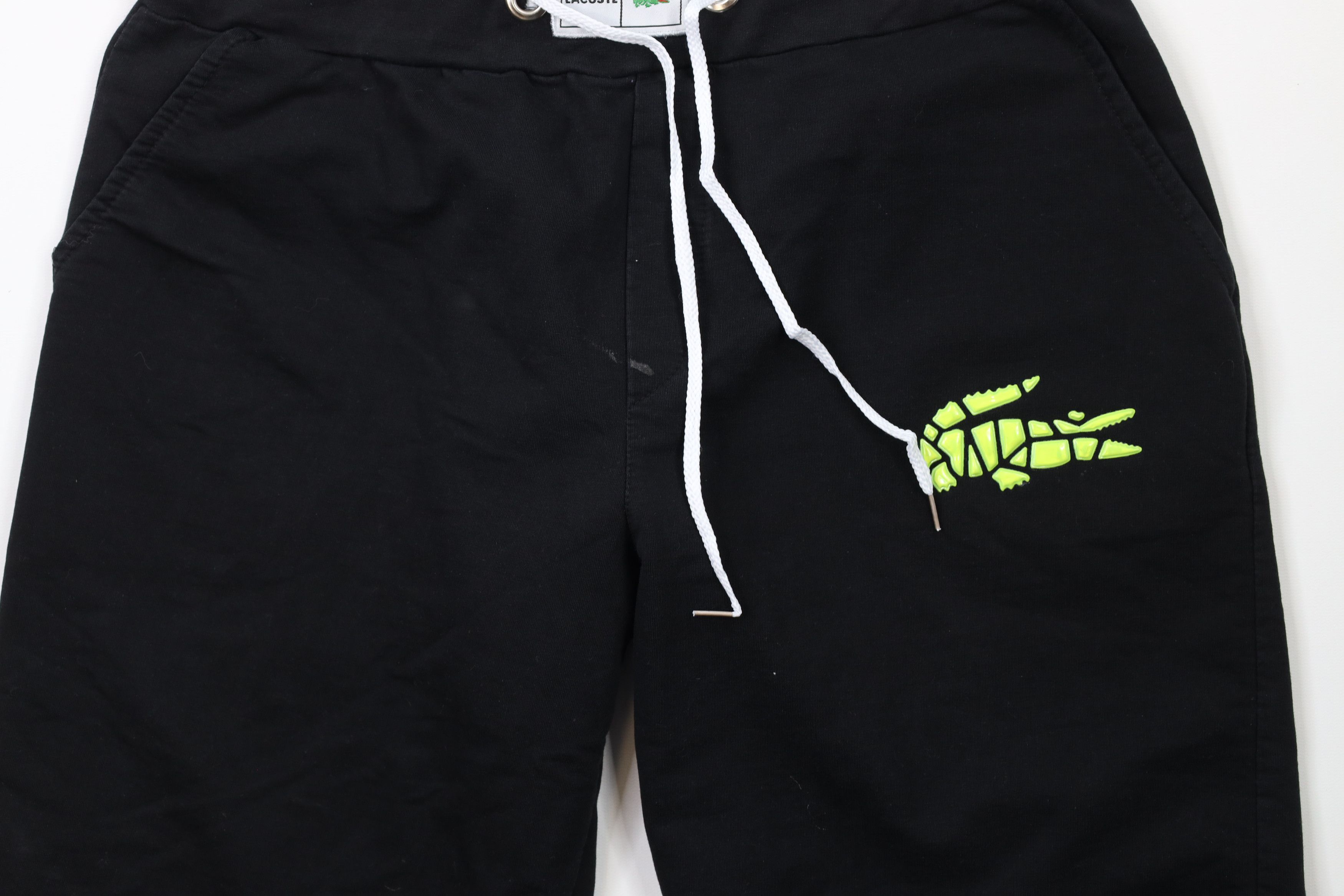 Lacoste × Vintage Vintage Lacoste Spell Out Big Croc Logo Above Knee Shorts Size US 32 / EU 48 - 3 Thumbnail