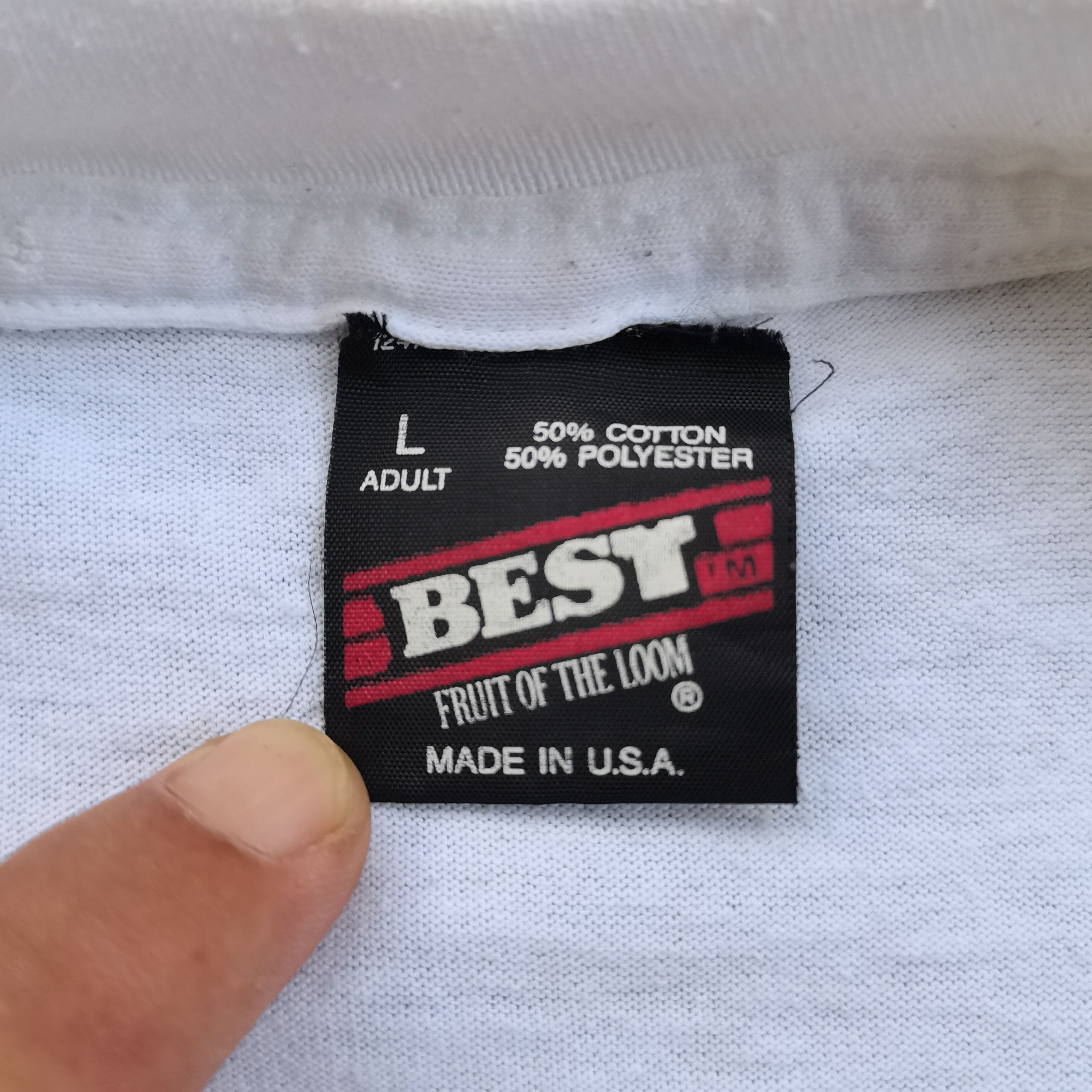 Fruit Of The Loom Truelly Vintage 90s Newport Pleasure White Tshirt Size L Size US L / EU 52-54 / 3 - 6 Thumbnail
