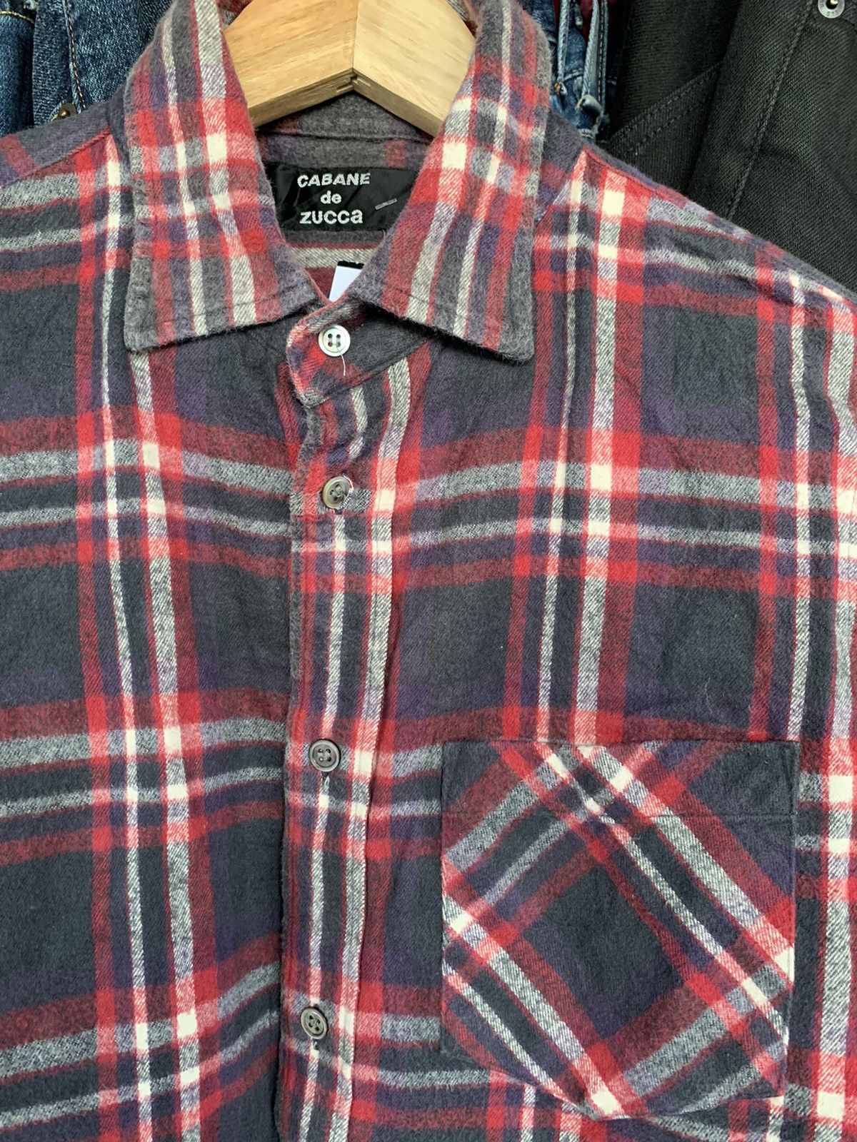 CABANE de ZUCCa × Issey Miyake × Zucca Cabane De Zucca Flannel Shirt Size US S / EU 44-46 / 1 - 4 Thumbnail