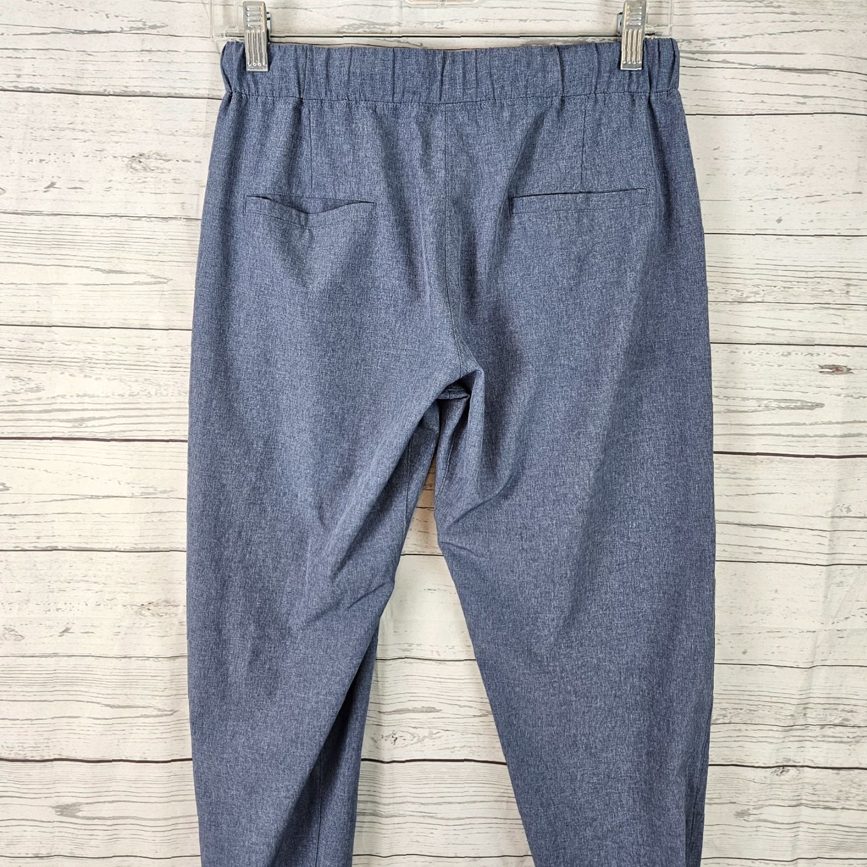 Vintage Albion Womens Jogger Pants XS Blue Drawstring Ankle Zip High Rise Size 26" / US 2 / IT 38 - 4 Thumbnail