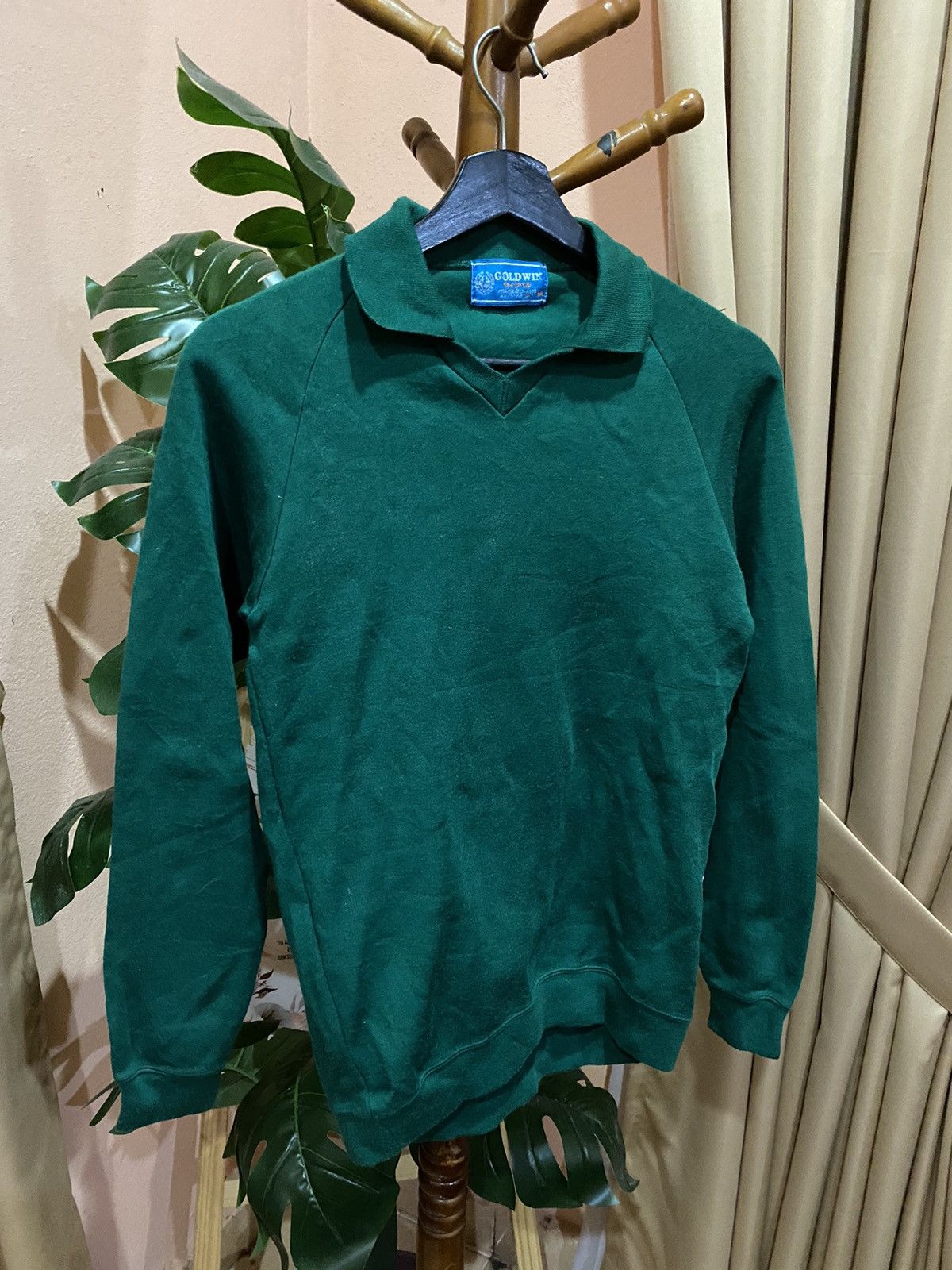 Goldwin Vintage Coldwin Green Pullover Sweater - Made in Japan Size US XXS / EU 40 - 3 Thumbnail