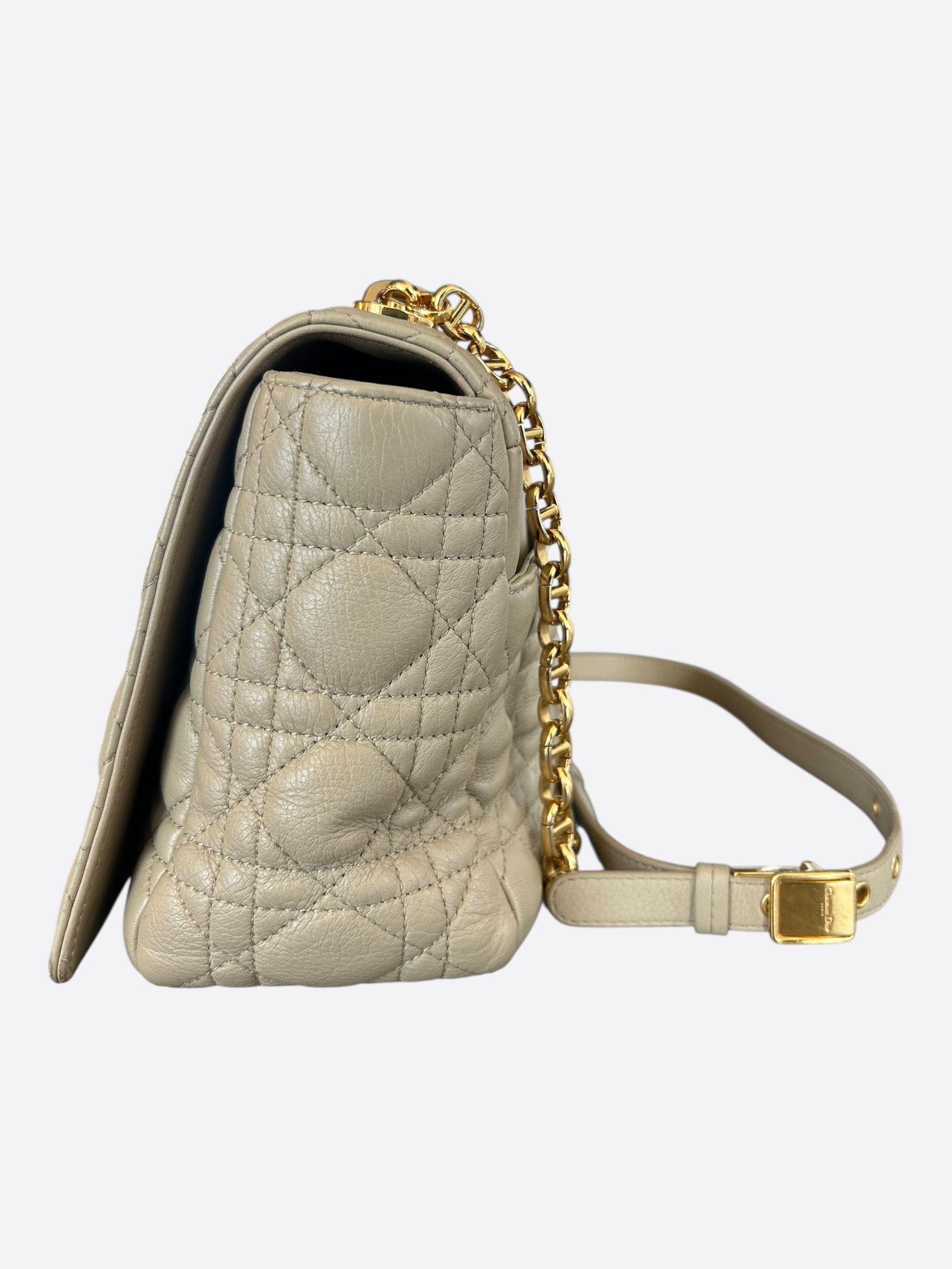 Dior Dior Beige Cannage Caro Large Shoulder Bag Size ONE SIZE - 5 Thumbnail