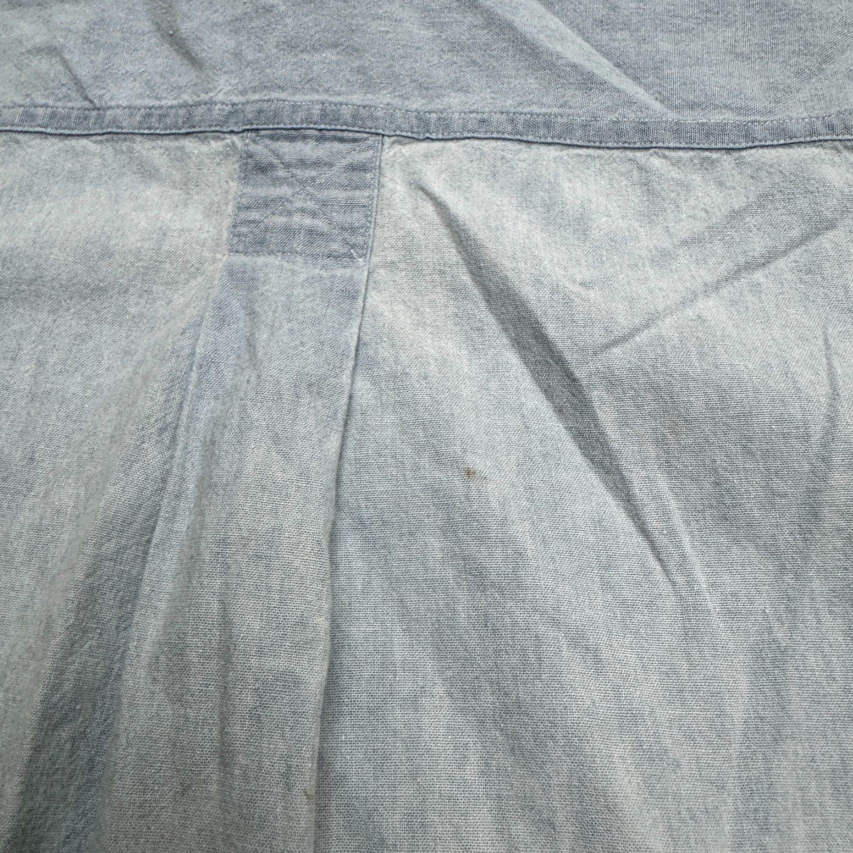 Vintage VINTAGE Arbor Way Button-Down Shirt Mens Large Chambray Short Sleeve Blue 50 in Chest Mens Casual Shirt Size US L / EU 52-54 / 3 - 3 Thumbnail