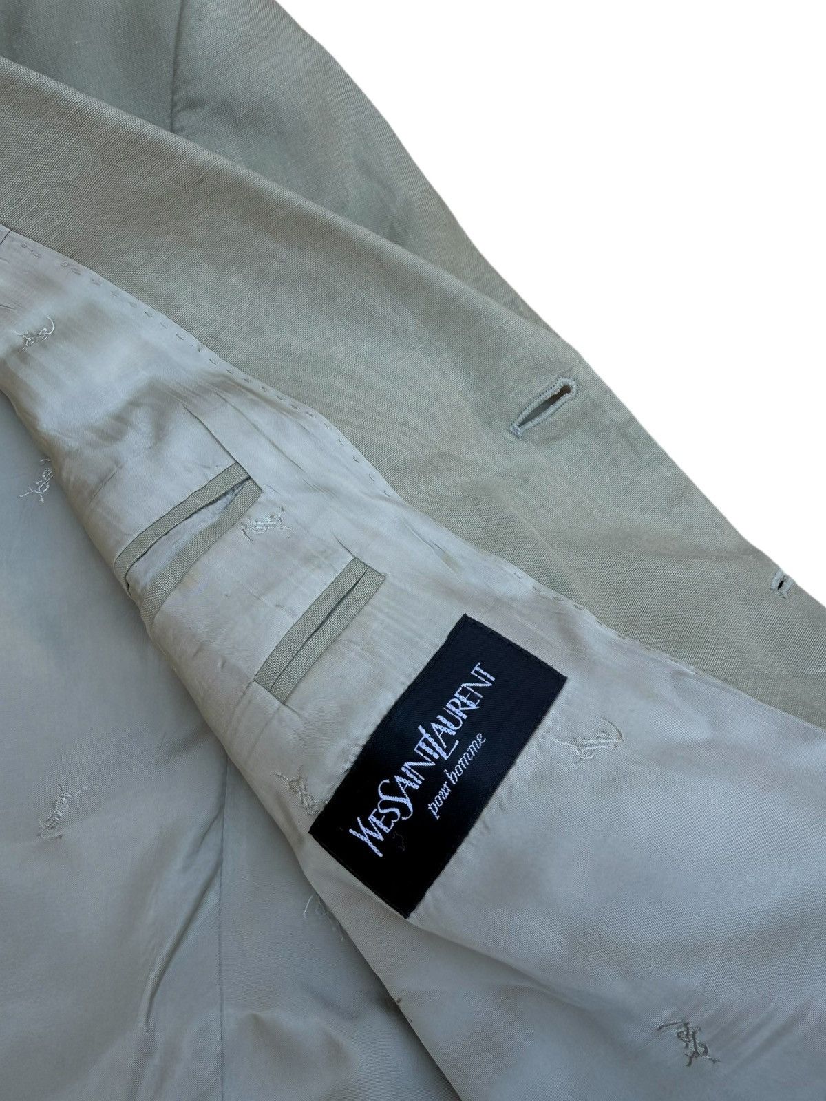 Saint Laurent Paris Saint laurent beige blazer mens Size US L / EU 52-54 / 3 - 5 Thumbnail