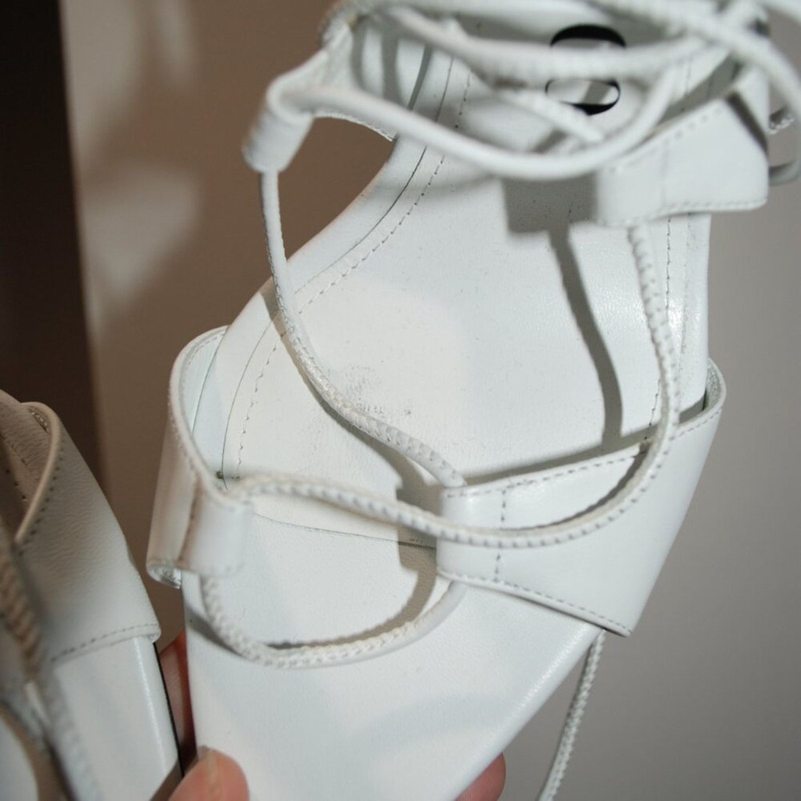 The Attico The Attico Renee lace-up 120mm sandals US9.5 / IT39.5 Size US 9.5 / IT 39.5 - 4 Thumbnail
