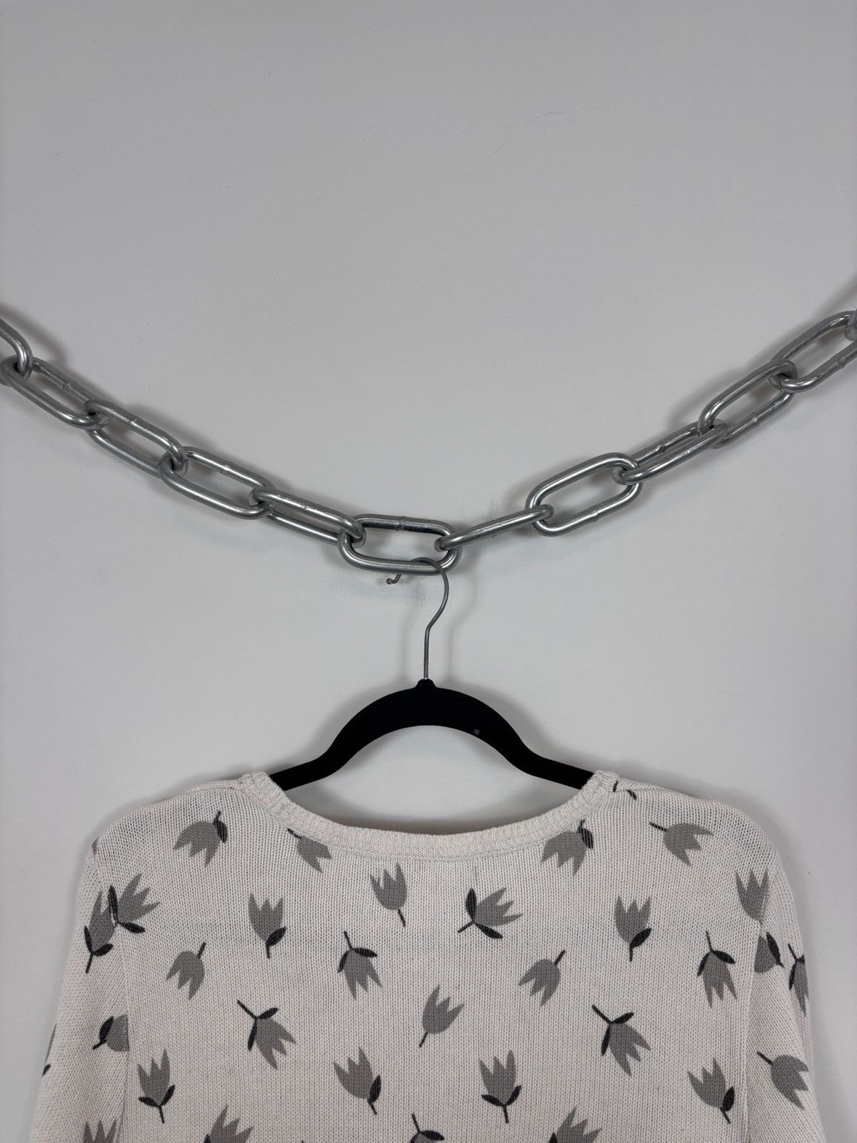 Gudrun Sjoden Gudrun Sjoden Women’s Leaf Pattern Cotton Sweater Pullover Size M / US 6-8 / IT 42-44 - 13 Thumbnail