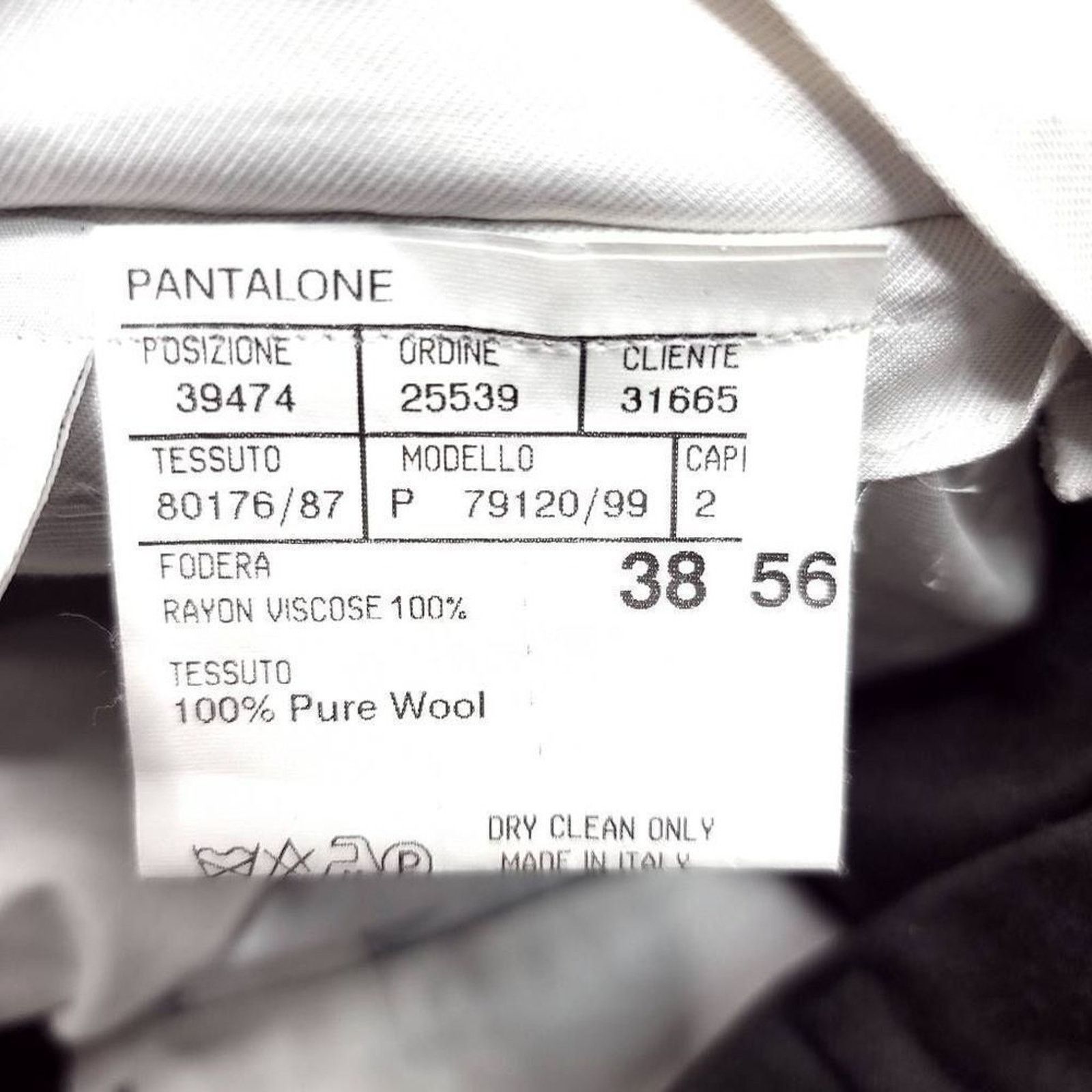 Canali Canali Wool Dress Pants Mens 33x31 Tallia Super 120 Brown Size US 33 - 6 Thumbnail