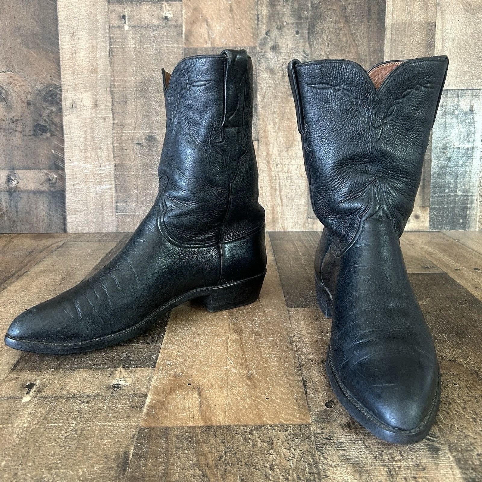 Lucchese Lucchese Classics Soft Leather Cowboy Boots Mens 10.5 D Size US 10.5 / EU 43-44 - 8 Thumbnail