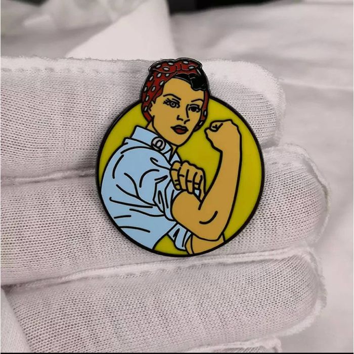 Enamel Rosie The Riveter Feminist You Can Do It Enamel Pins 101 Grailed