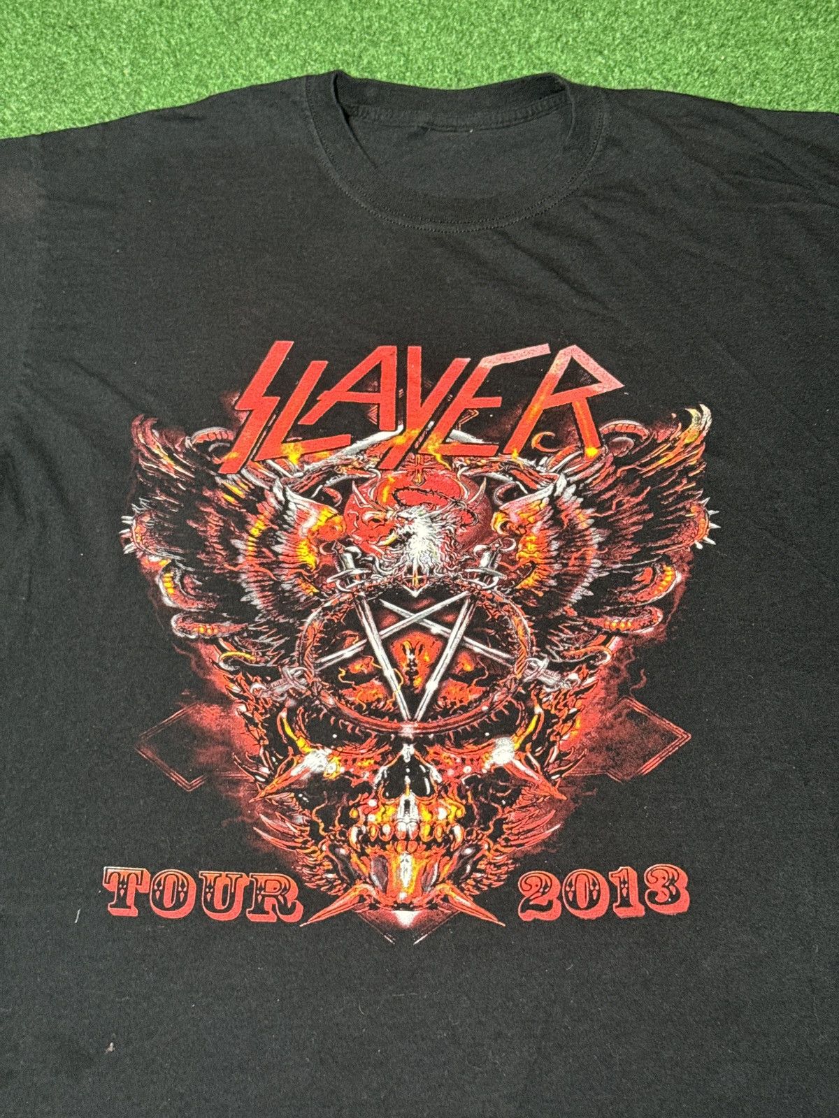 Band Tees Slayer Heavy Metal Grunge Concert Large Black T Shirt Size US L / EU 52-54 / 3 - 2 Thumbnail