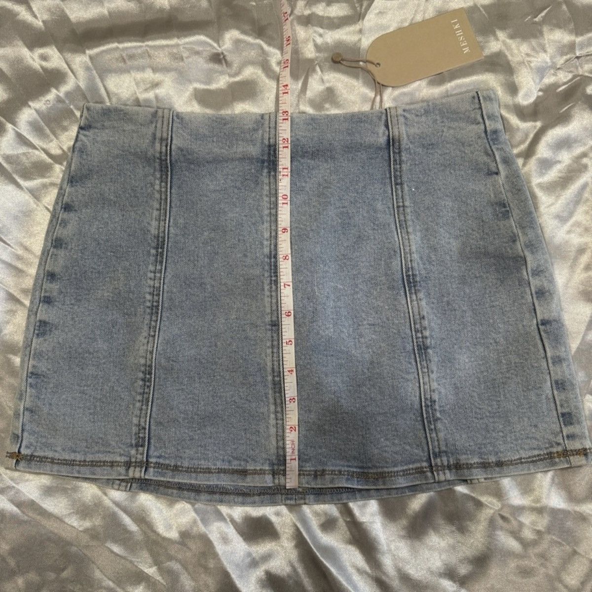 Other Meshki Hollis Denim Mini Skirt Size 28" / US 6 / IT 42 - 8 Thumbnail