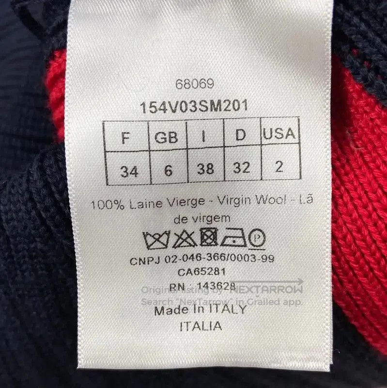 Dior Dior Navy Blue Wool Pullover Sweater . Size S / US 4 / IT 40 - 6 Thumbnail
