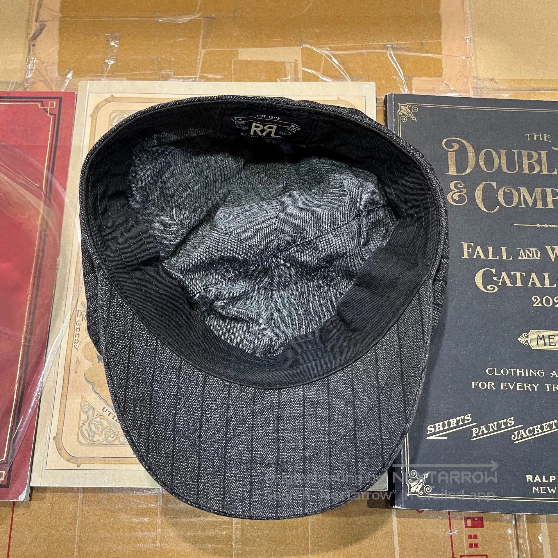 RRL Ralph Lauren rrl newsboy cap in dark gray. Size ONE SIZE - 6 Thumbnail