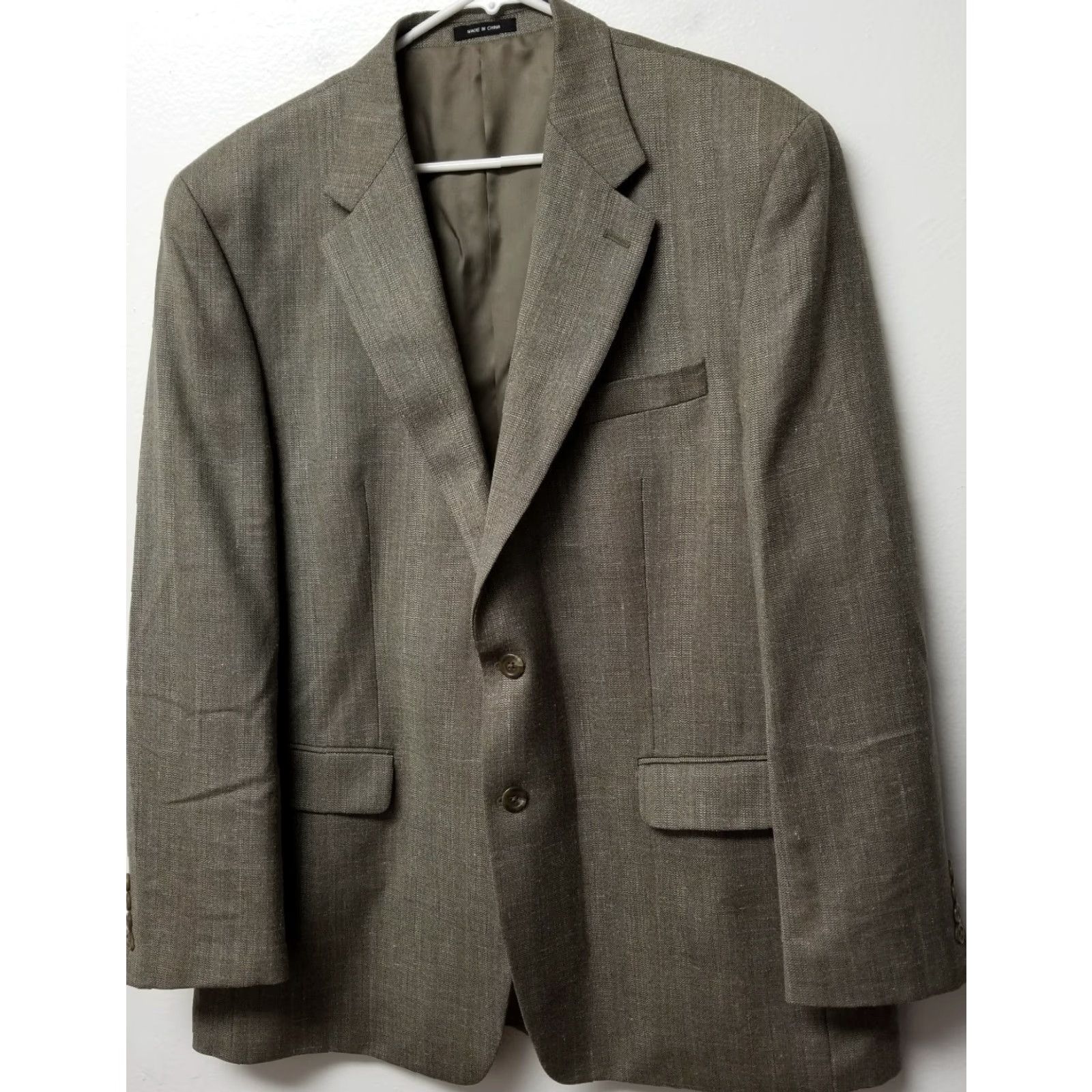 Ralph Lauren Lauren Ralph Lauren Blazer Brown Silk & Wool & Linen Blend Size 44R Size 44R - 2 Thumbnail