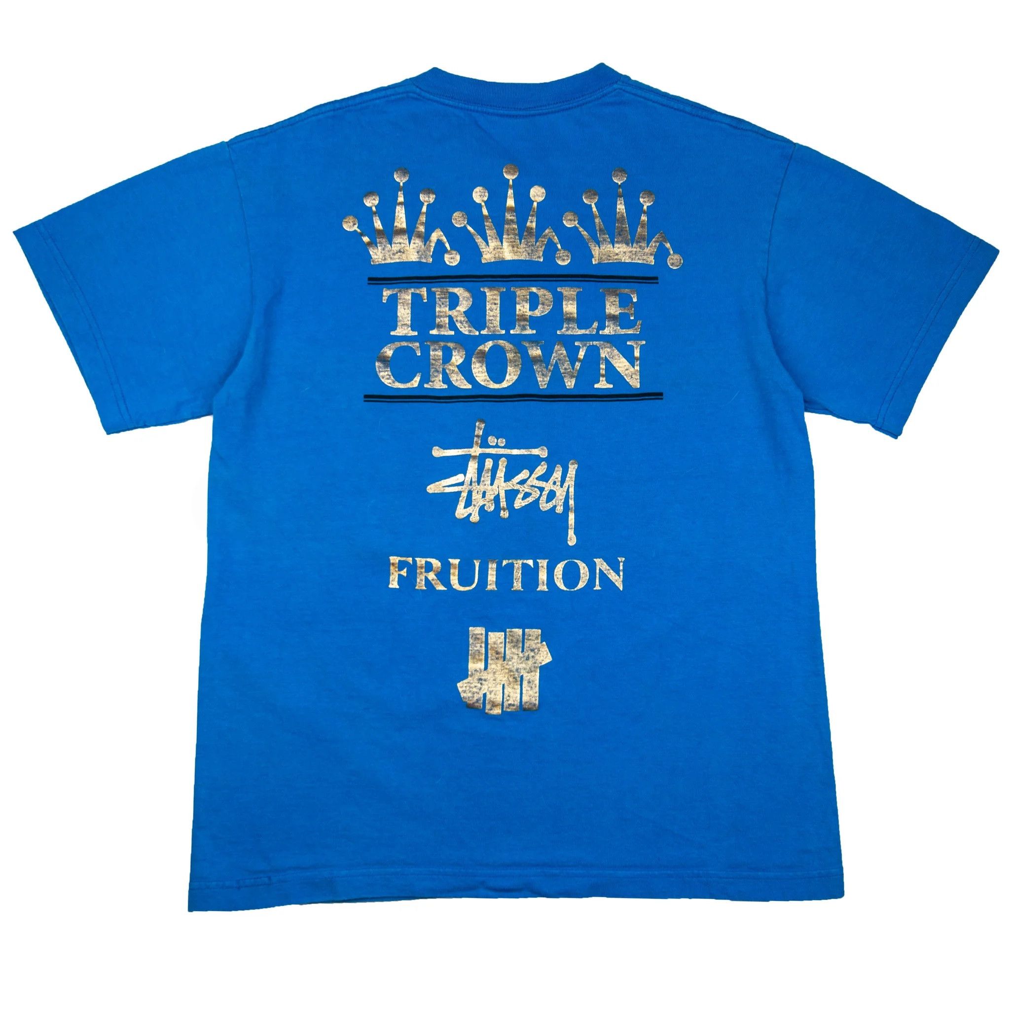 Stussy Stussy Undefeated 2008 FRUITION TRIPLE CROWN T-Shirt Blue Size US XL / EU 56 / 4 - 7 Thumbnail
