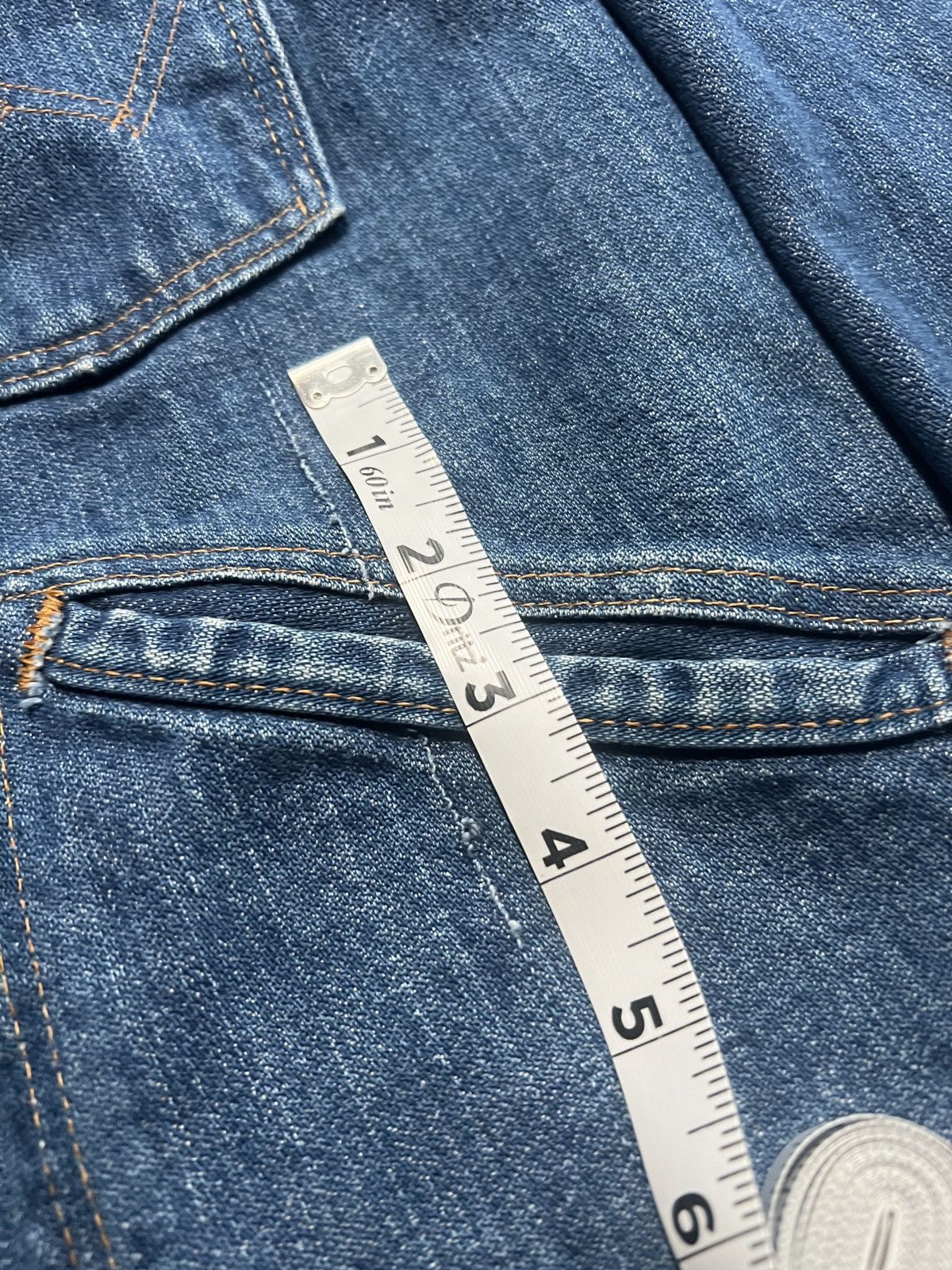 Vintage × Wrangler Vintage Post Blue Bell 70’s Wrangler Selvedge Denim Jacket Size US S / EU 44-46 / 1 - 4 Thumbnail