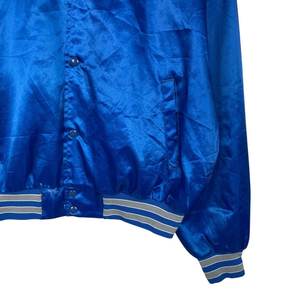 NFL Vintage 80s NFL Detroit Lions Satin Bomber Size US XXL / EU 58 / 5 - 4 Thumbnail